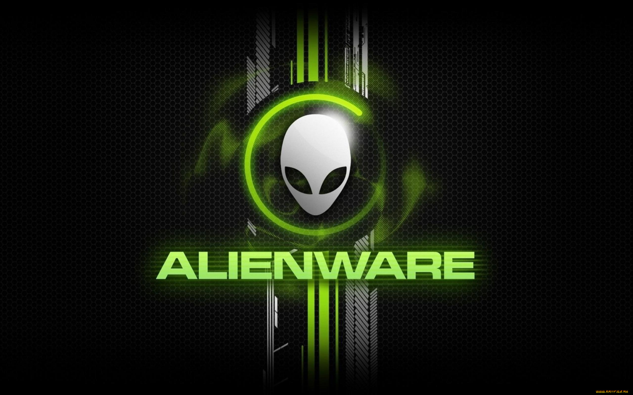 компьютеры, alienware, фон, логотип