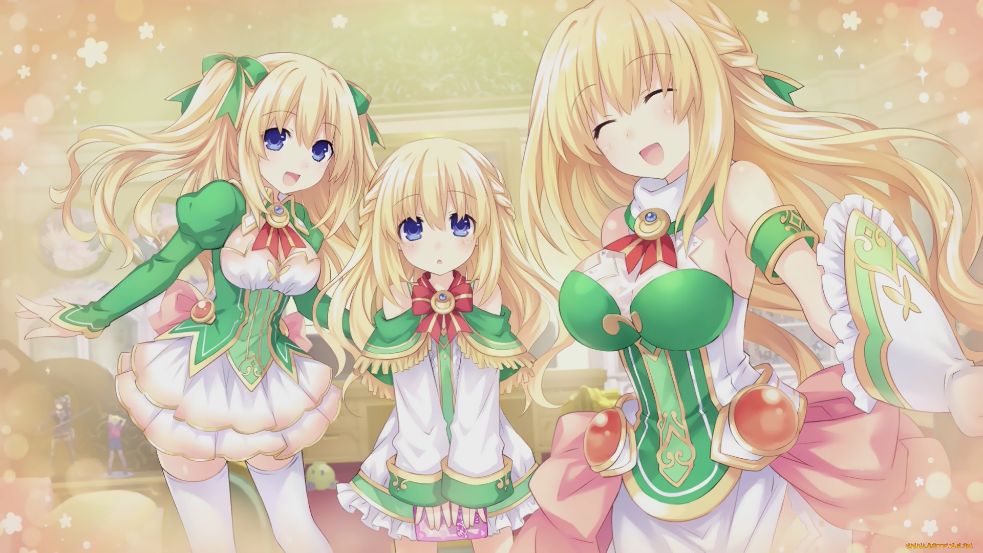 аниме, hyperdimension, neptunia, hyperdimension, neptunia, девочки, арт, tsunako, vert