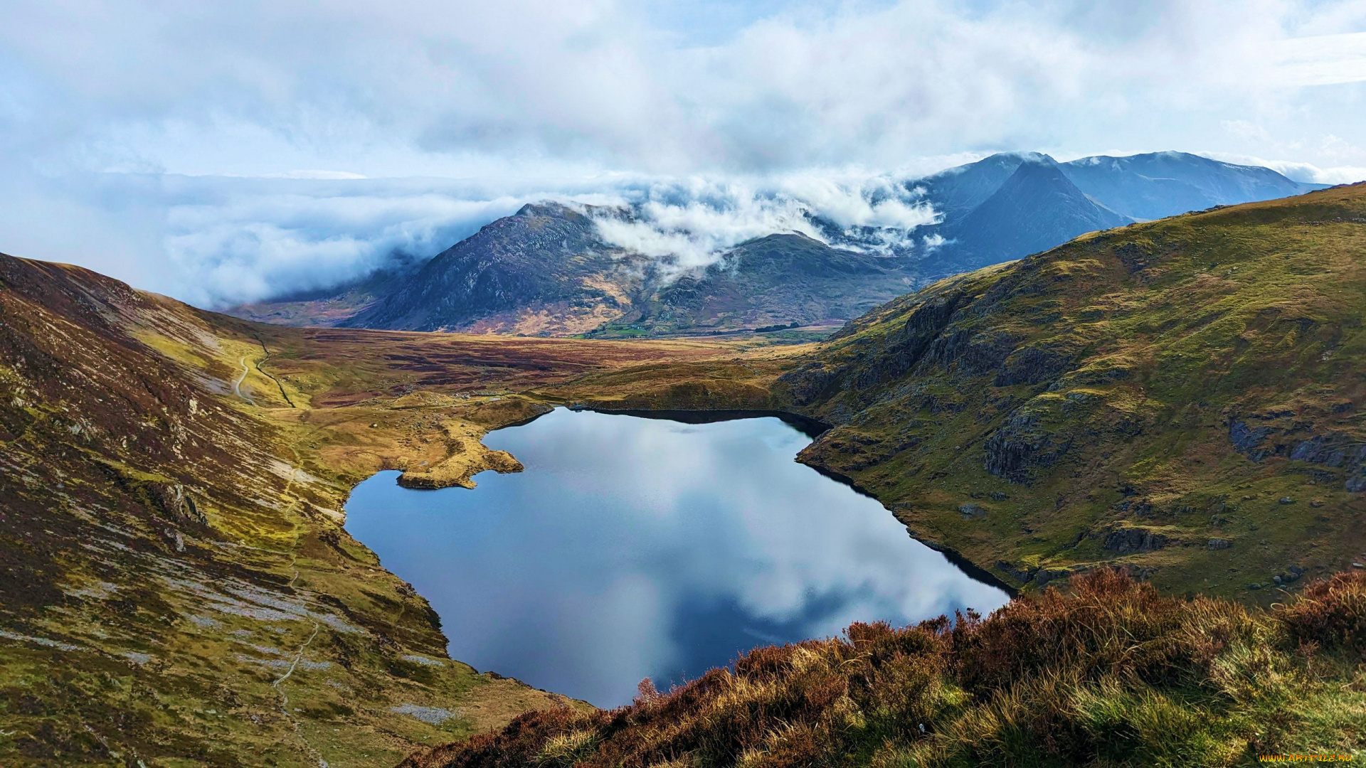 carnedd, llewelyn, snowdonia, np, wales, uk, природа, реки, озера, carnedd, llewelyn, snowdonia, np