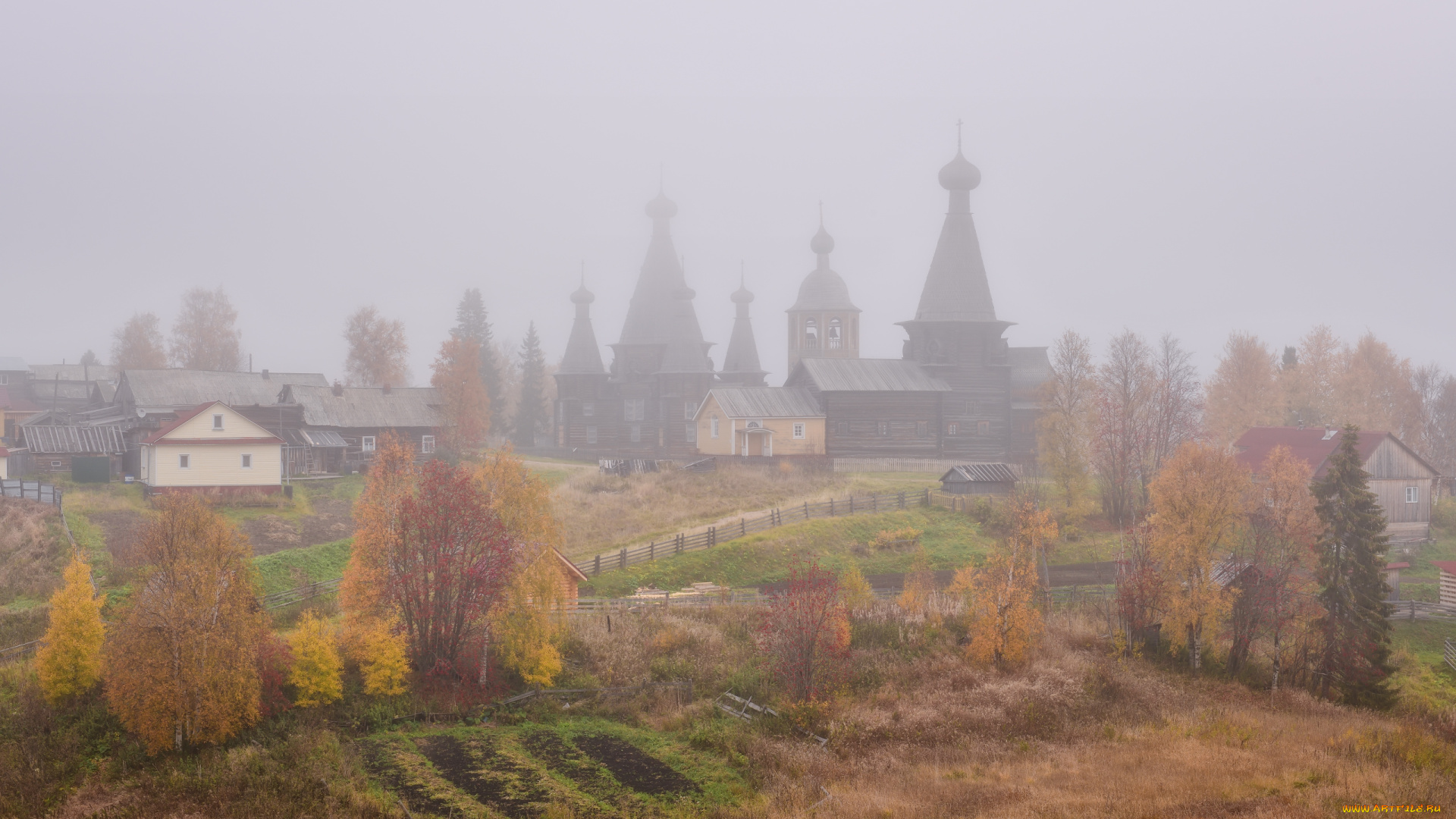 города, -, православные, церкви, , монастыри, деревянное, зодчество, архангельская, область, вдоль, онеги, туман