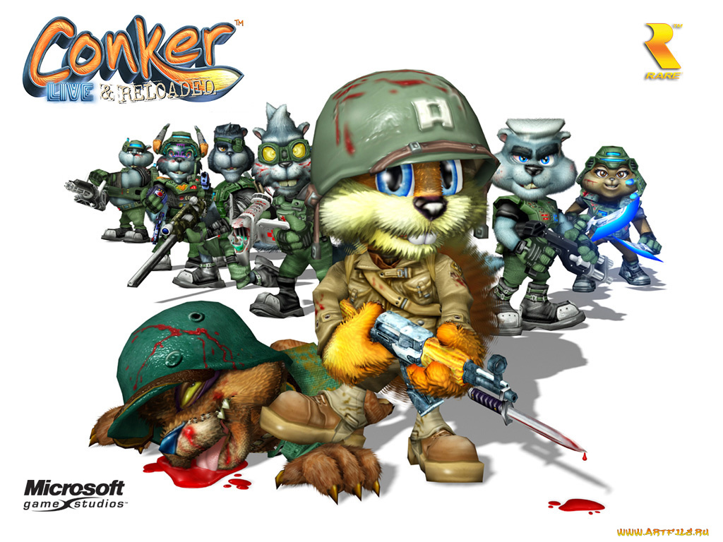 conker, live, and, reloaded, видео, игры