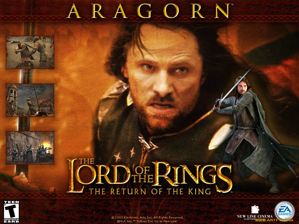 lord, of, the, rings, return, king, видео, игры