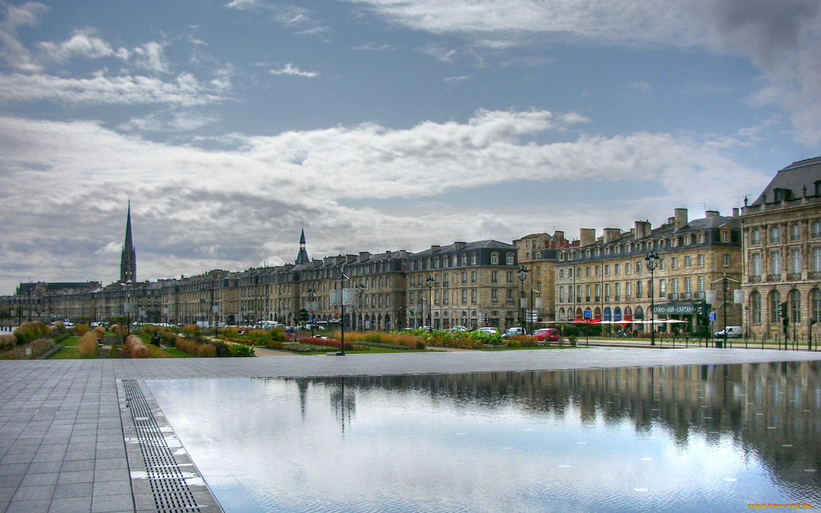 bordeaux, france, города, улицы, площади, набережные