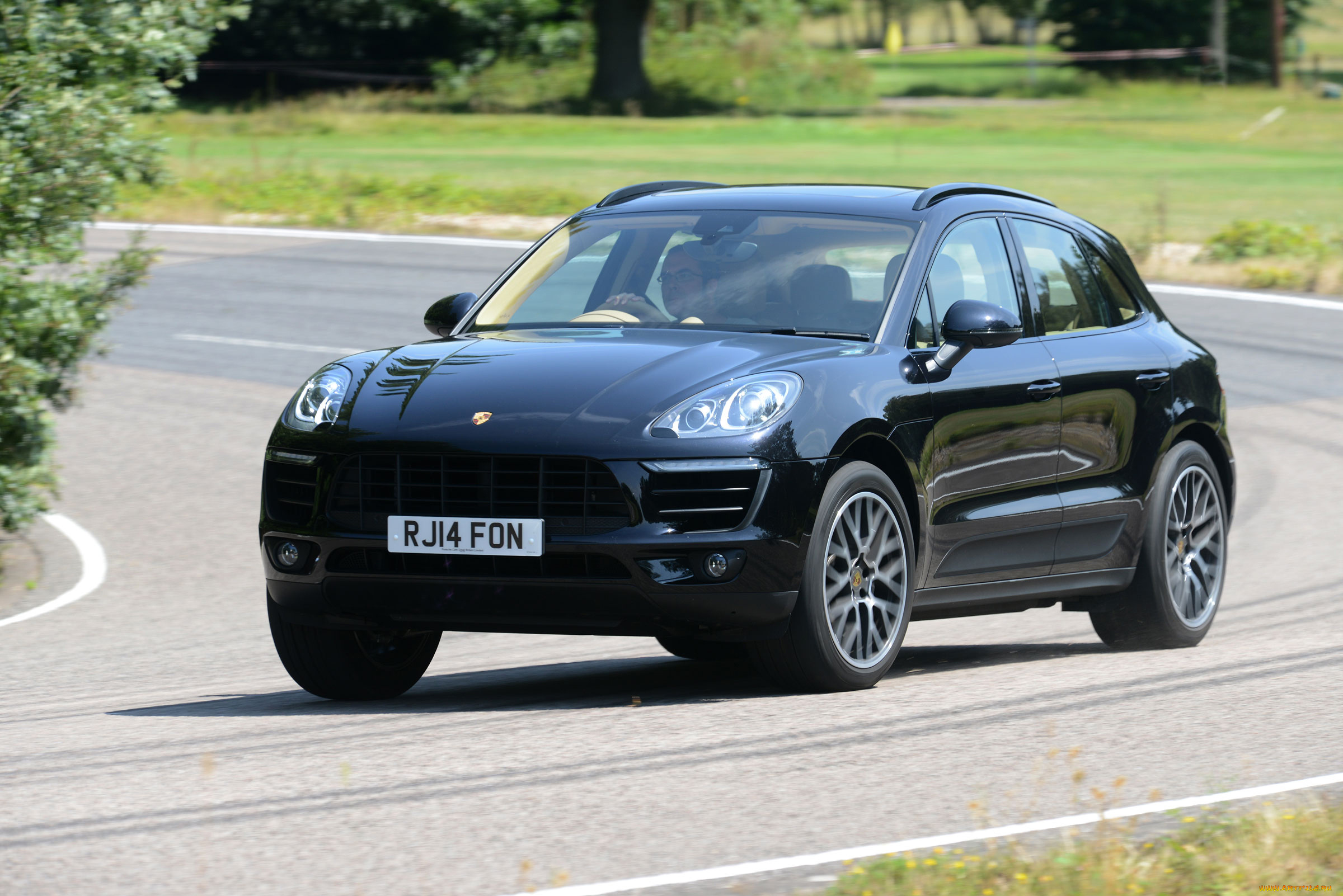 автомобили, porsche, macan, s, темный, 2014г, 95b, uk-spec