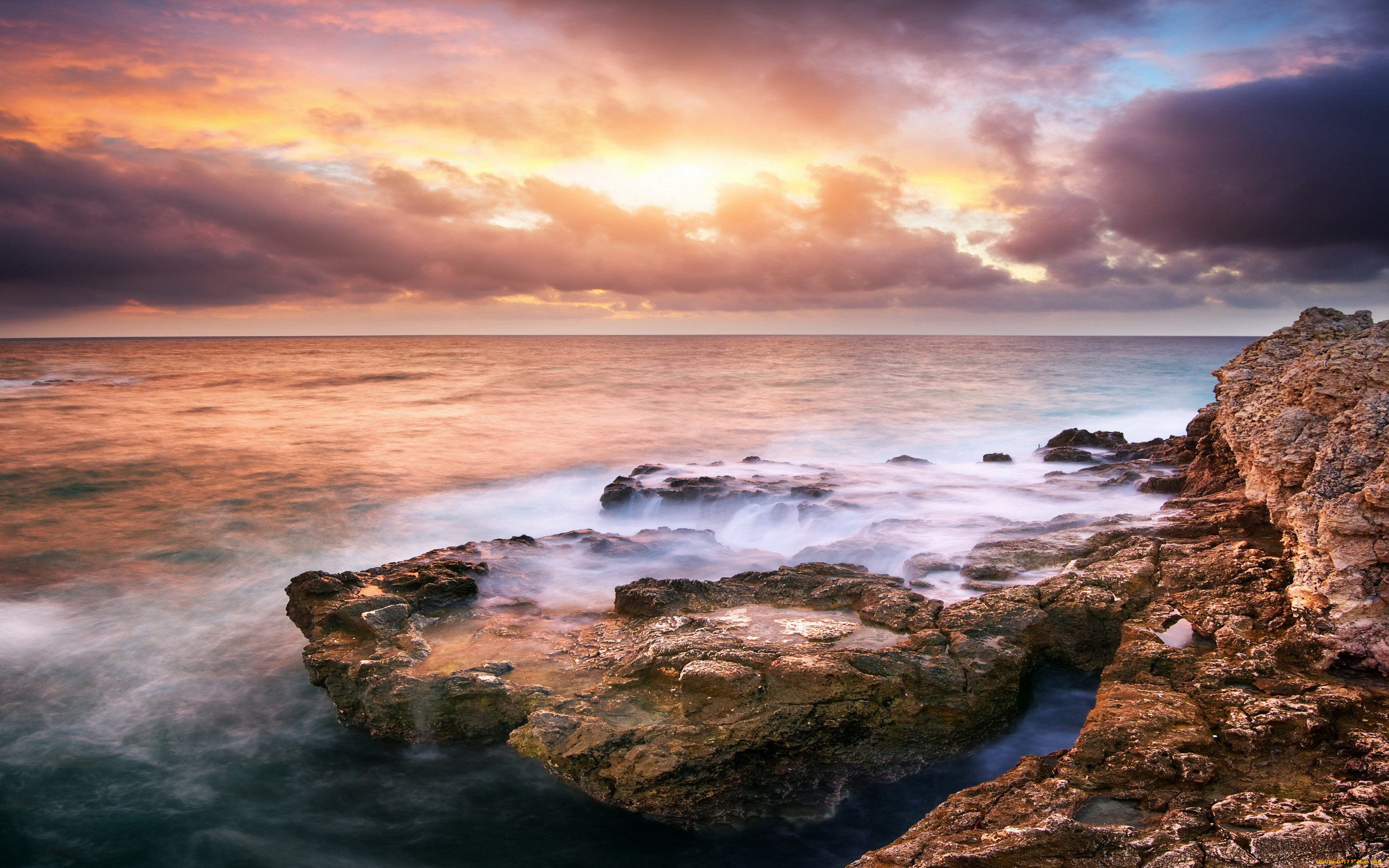 природа, восходы, закаты, камни, небо, море, закат, sea, nature, landscape, sky, sunset