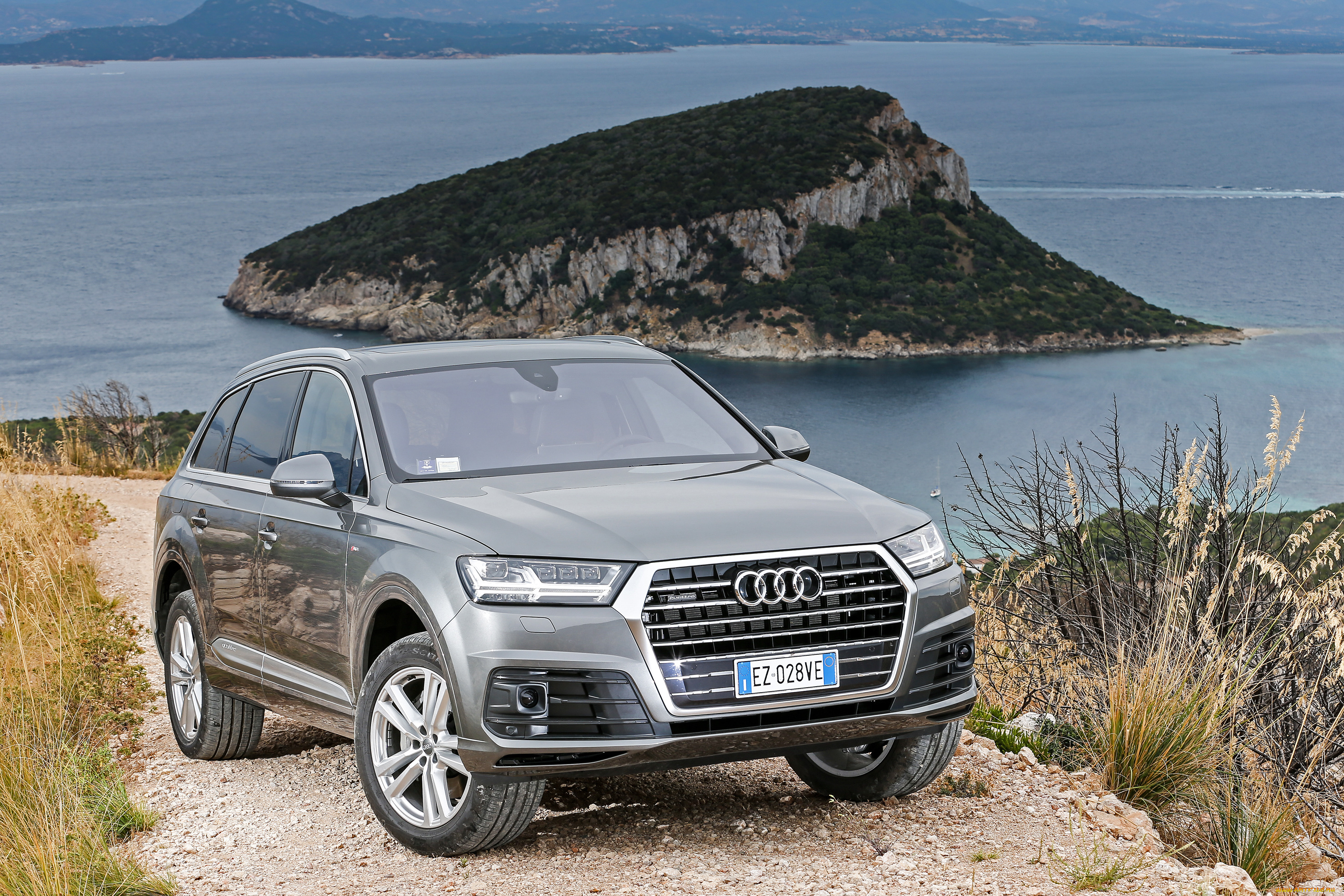 автомобили, audi, quattro, q7, tdi, 2015г, s, line