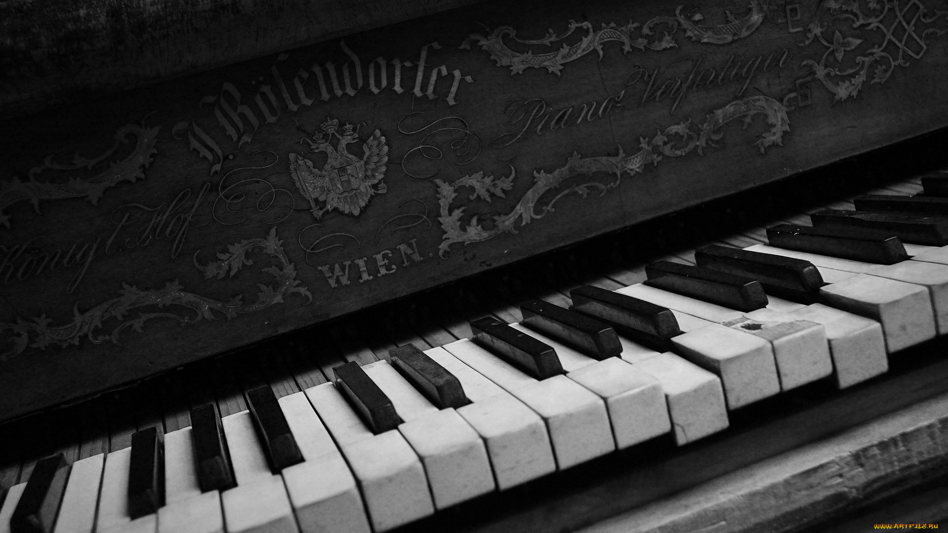 музыка, -музыкальные, инструменты, черно, белое, пианино, клавиши