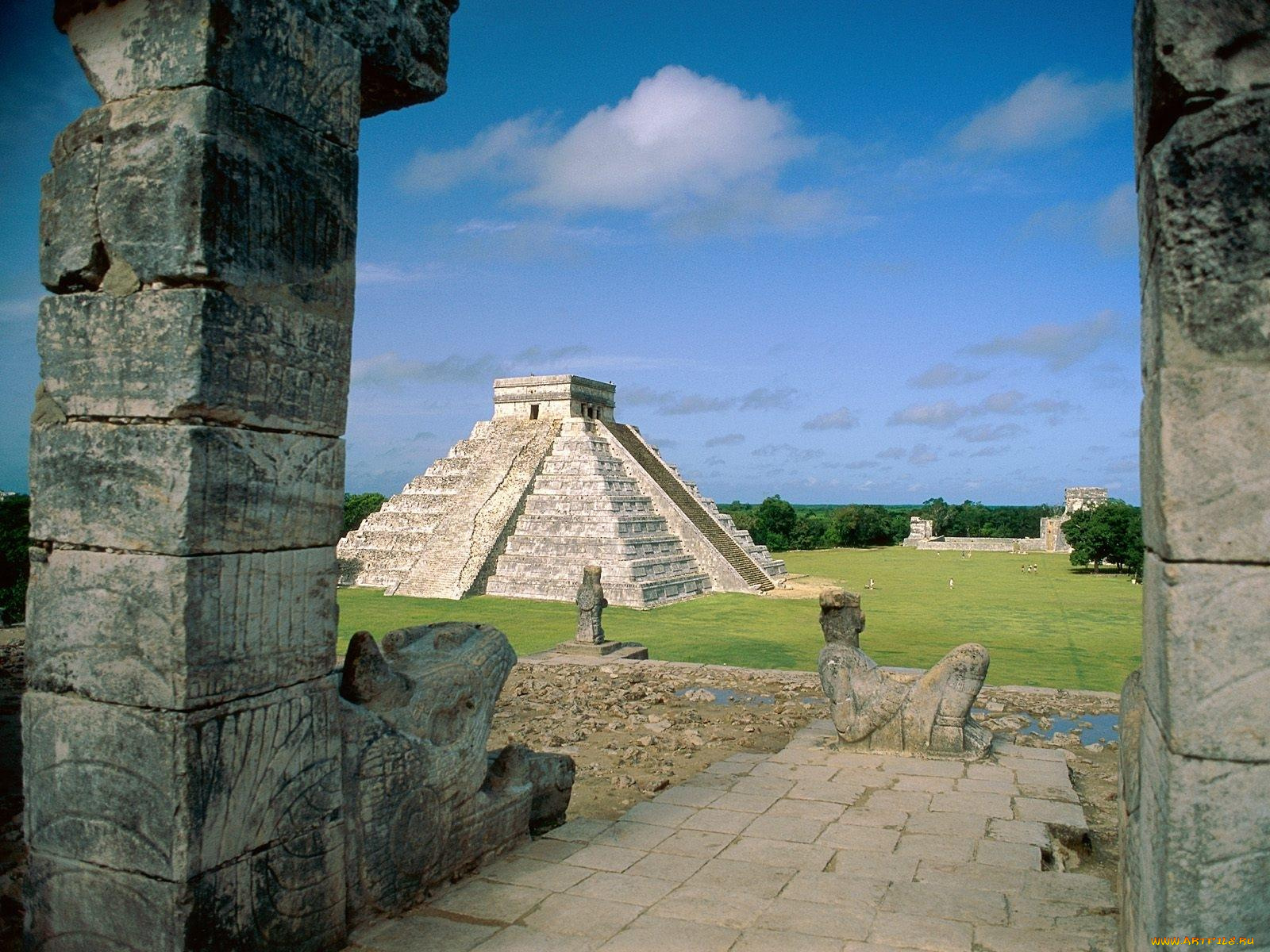 el, castillo, chichen, itza, mayan, toltec, mexico, города, исторические, архитектурные, памятники