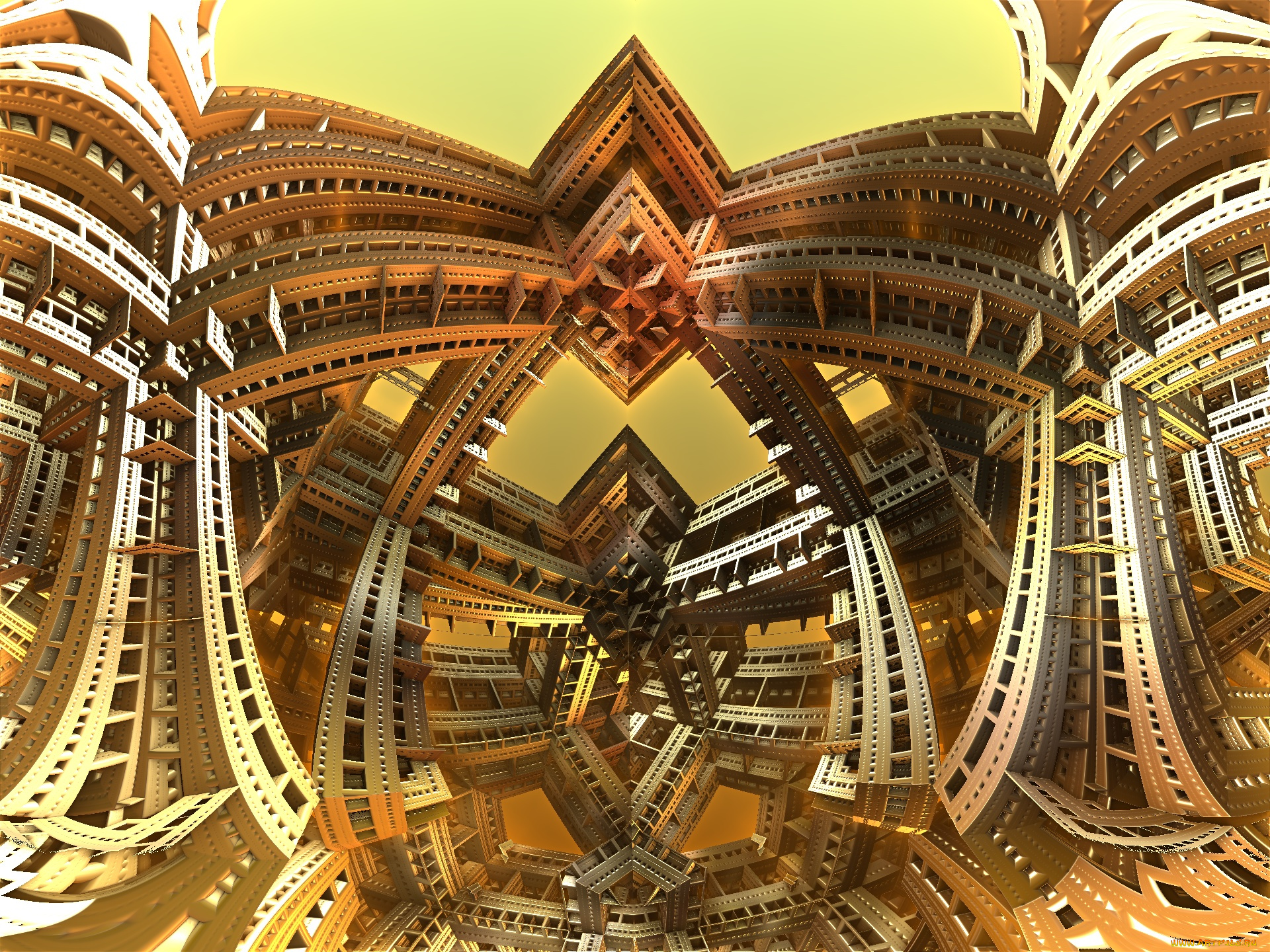 3д, графика, фракталы, , fractal, фон, цвета, узор