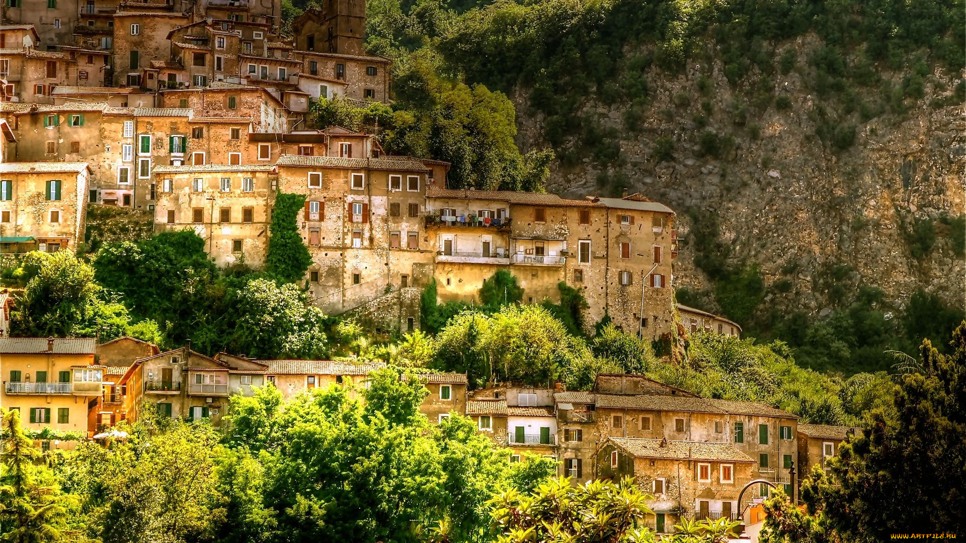 artena, italy, города, пейзажи