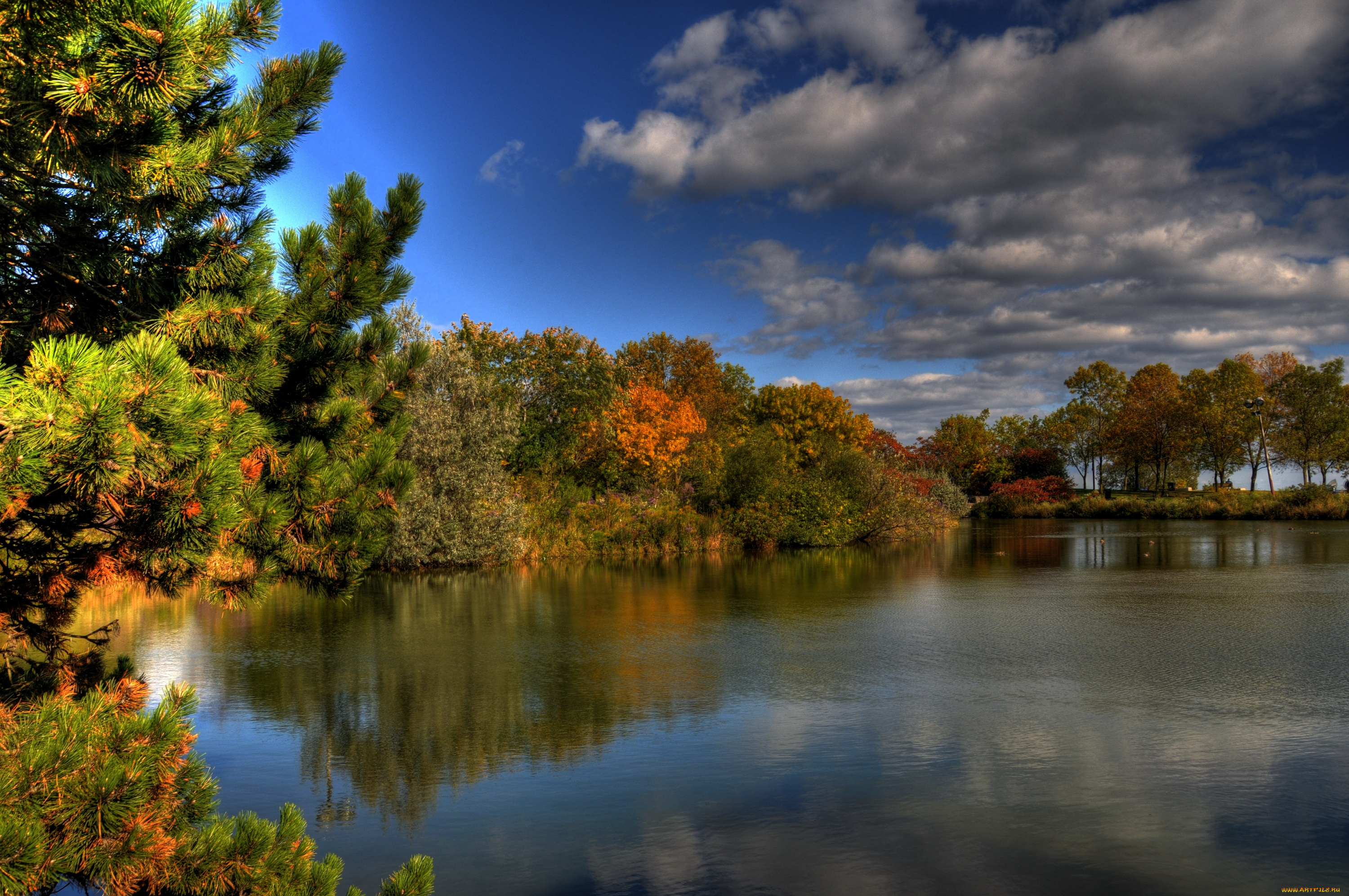 природа, реки, озера, hdr