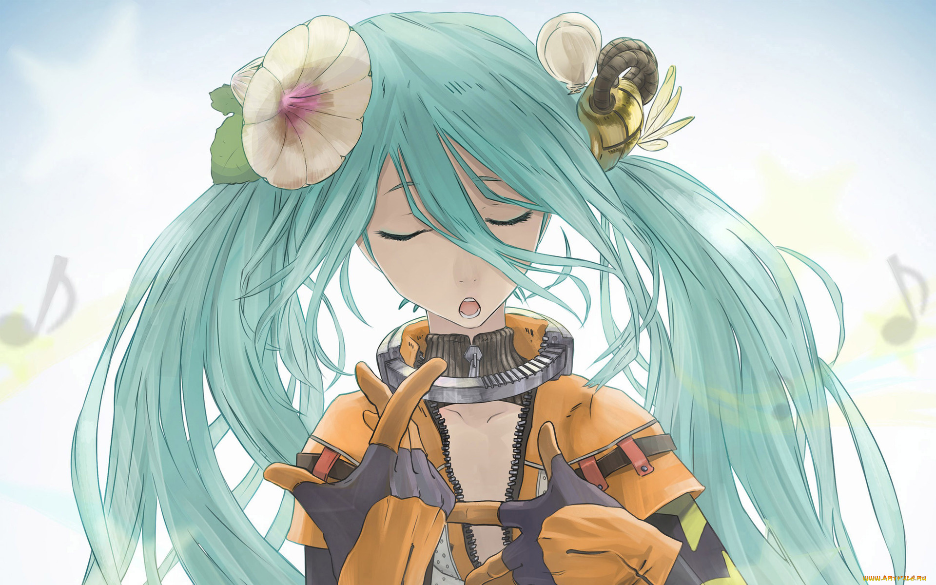 аниме, vocaloid, hatsune, miku