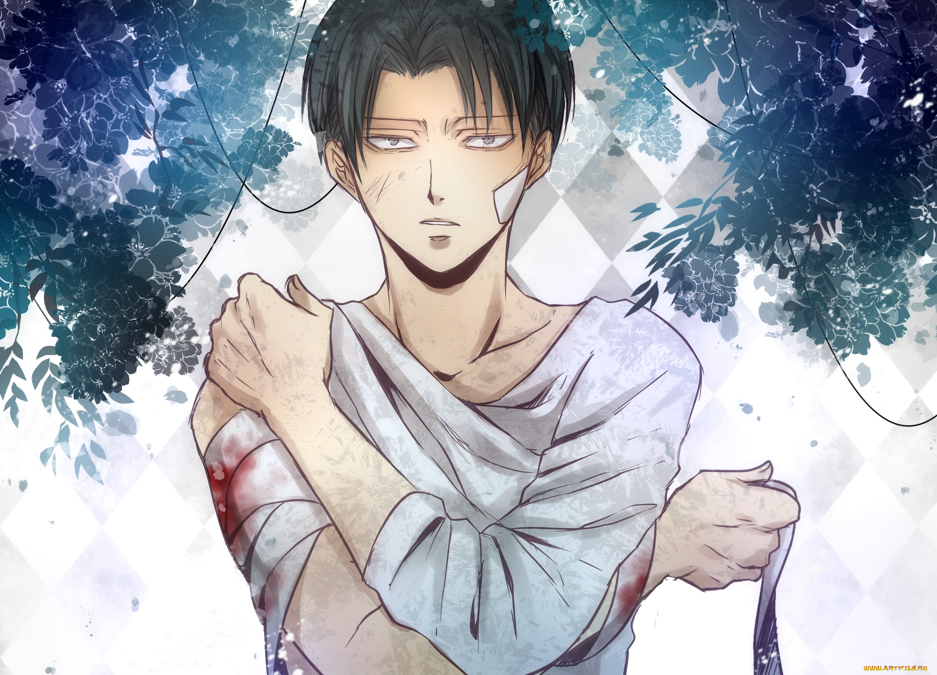 аниме, shingeki, no, kyojin, levi