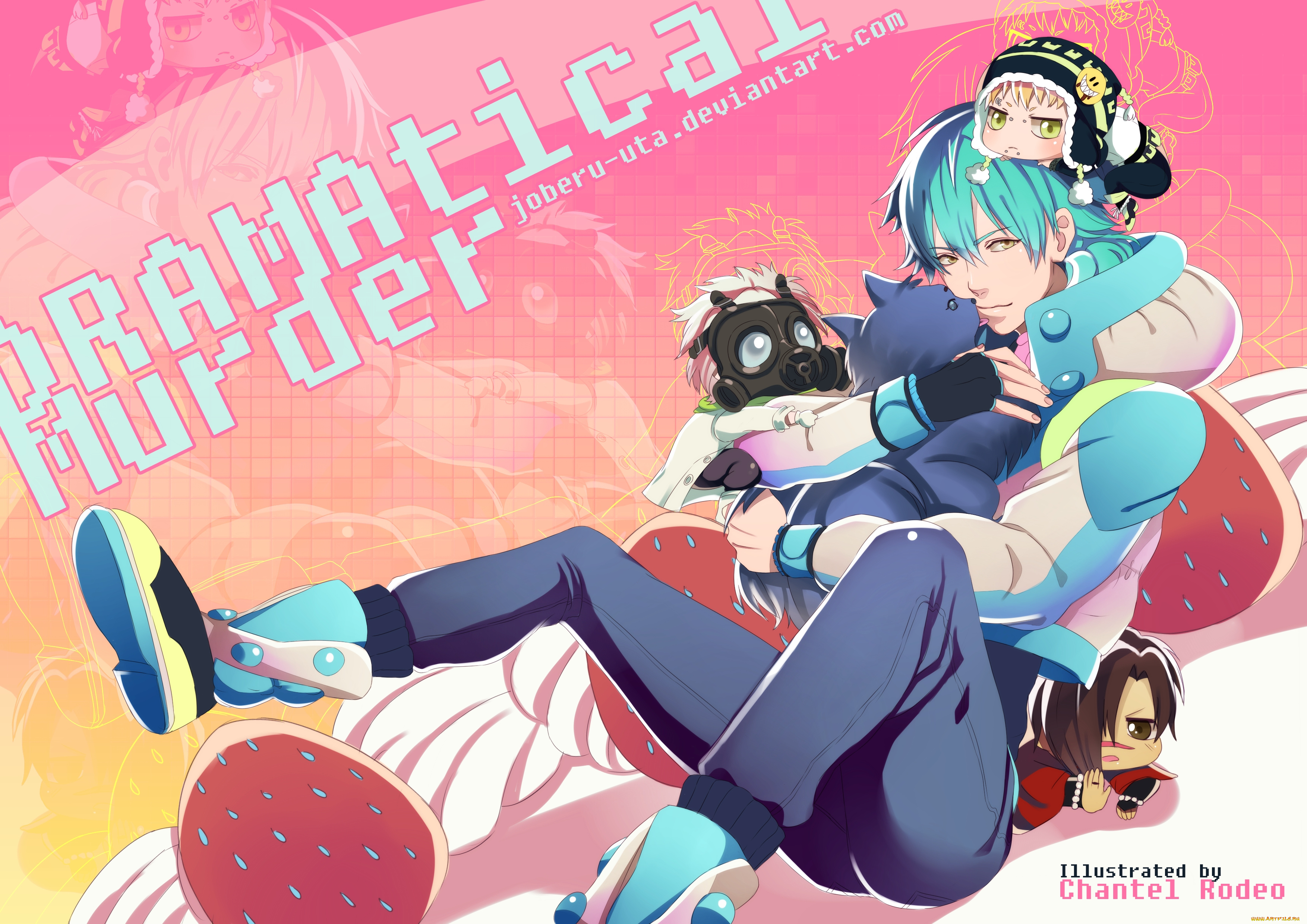 аниме, dramatical, murder, аоба