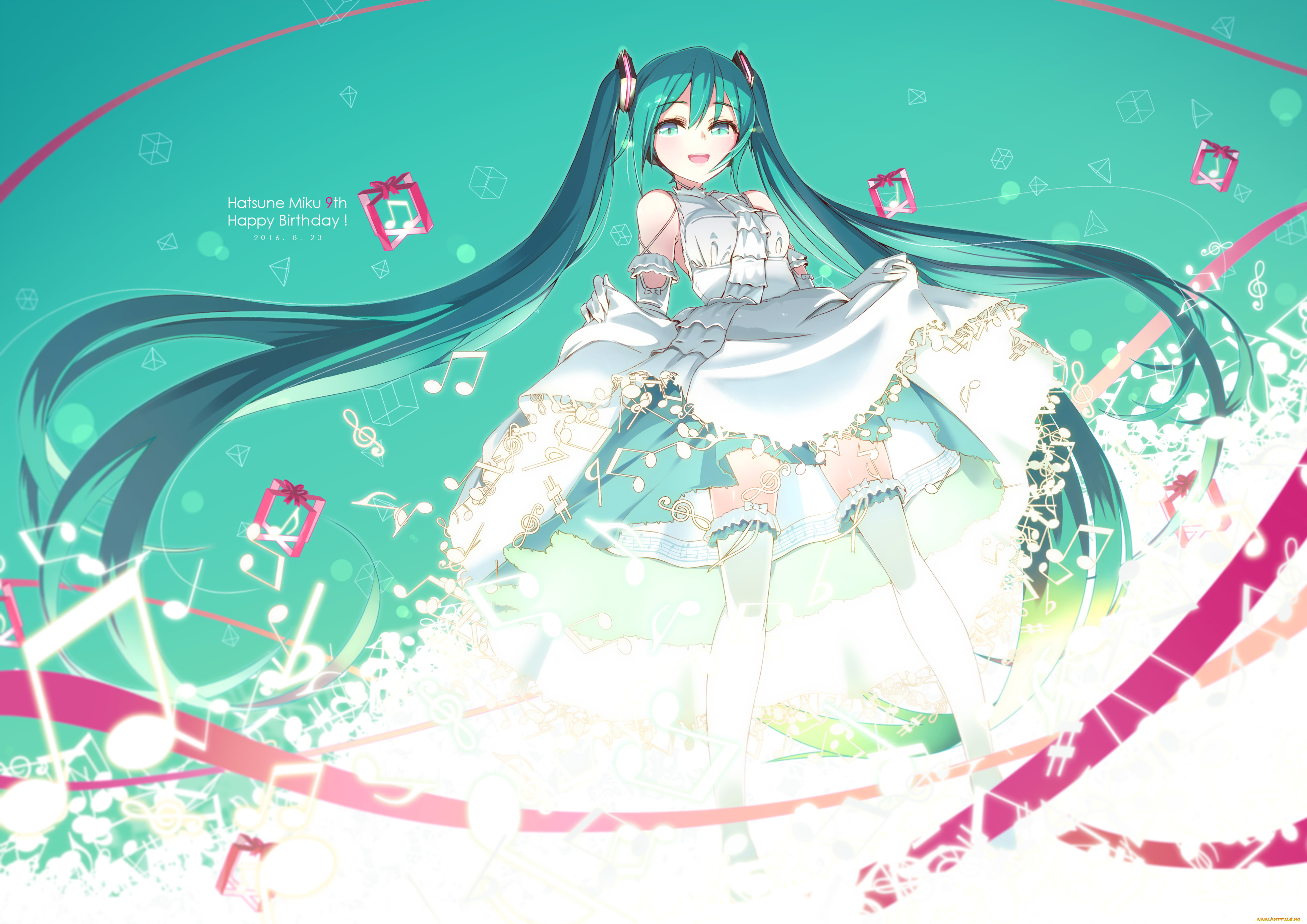 аниме, vocaloid, hatsune, miku