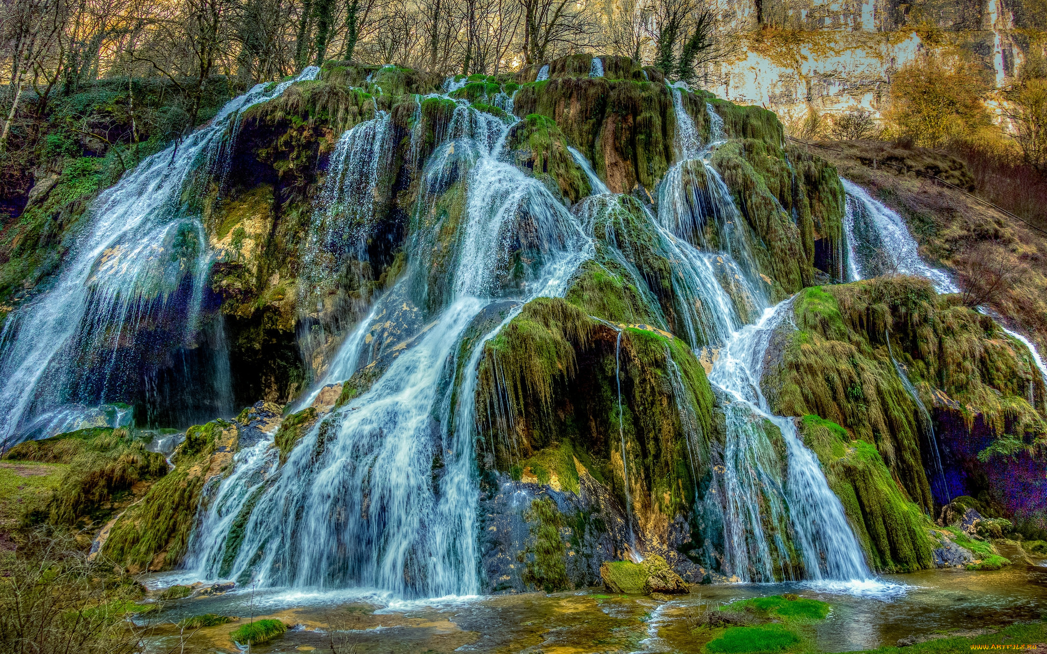 природа, водопады, простор