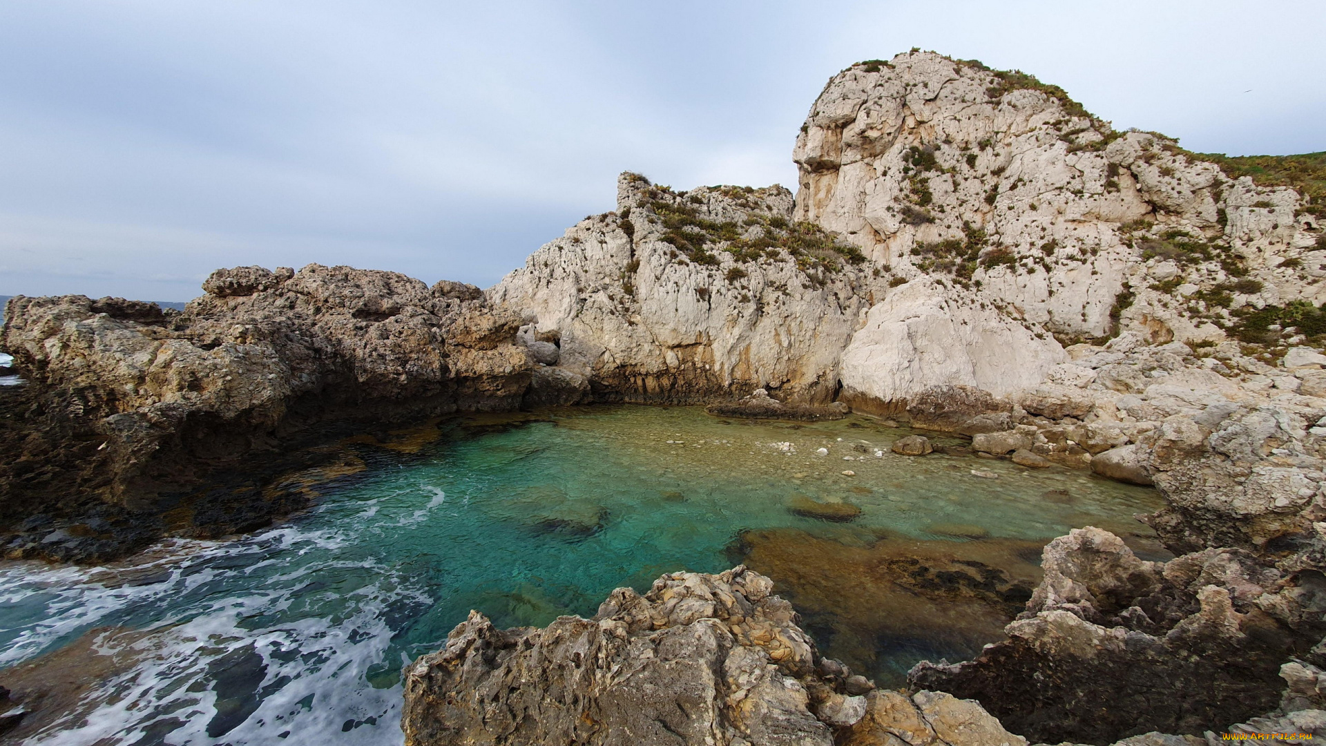 pool, of, venus, milazzo, sicily, природа, побережье, pool, of, venus