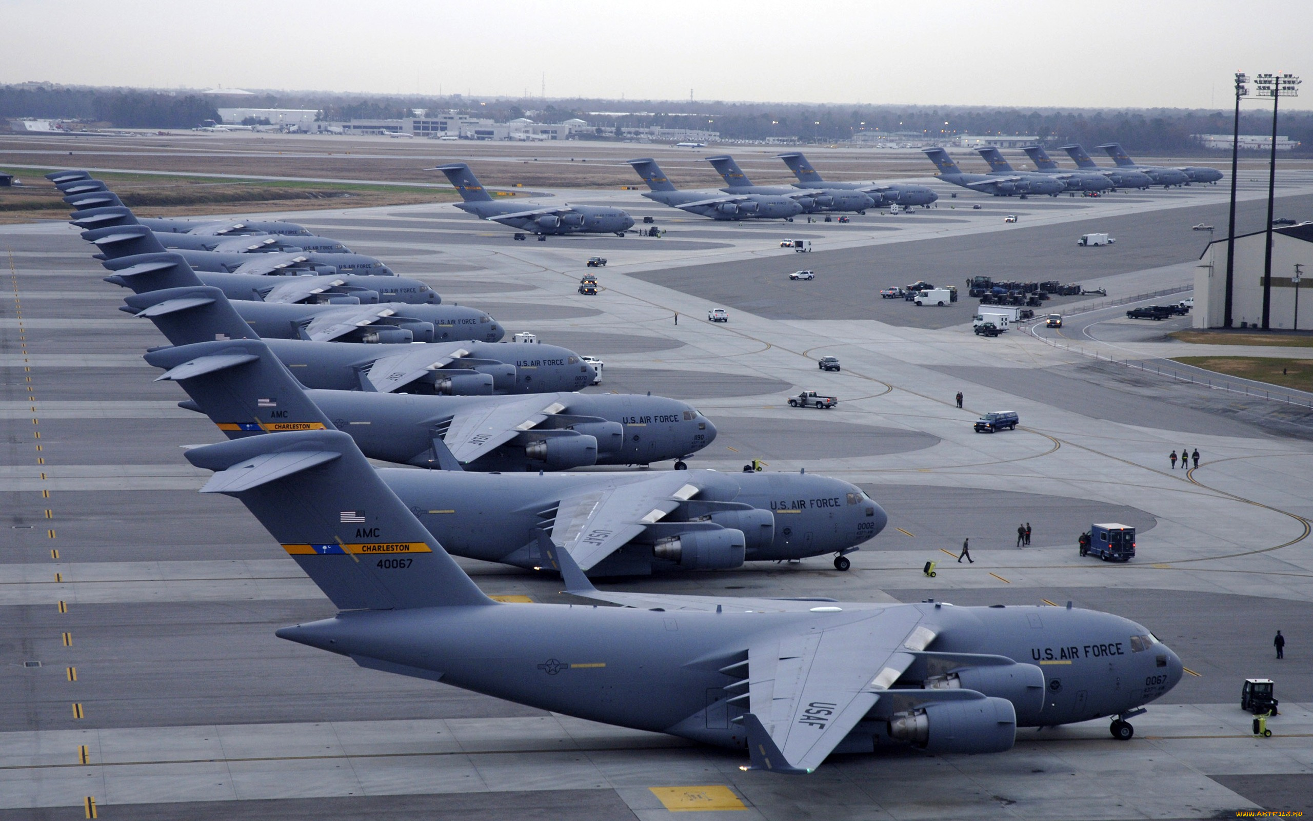 авиация, военно-транспортные, самолёты, boeing, c17, globemaster, three, военный, самолет, военно, воздушные, силы, cша