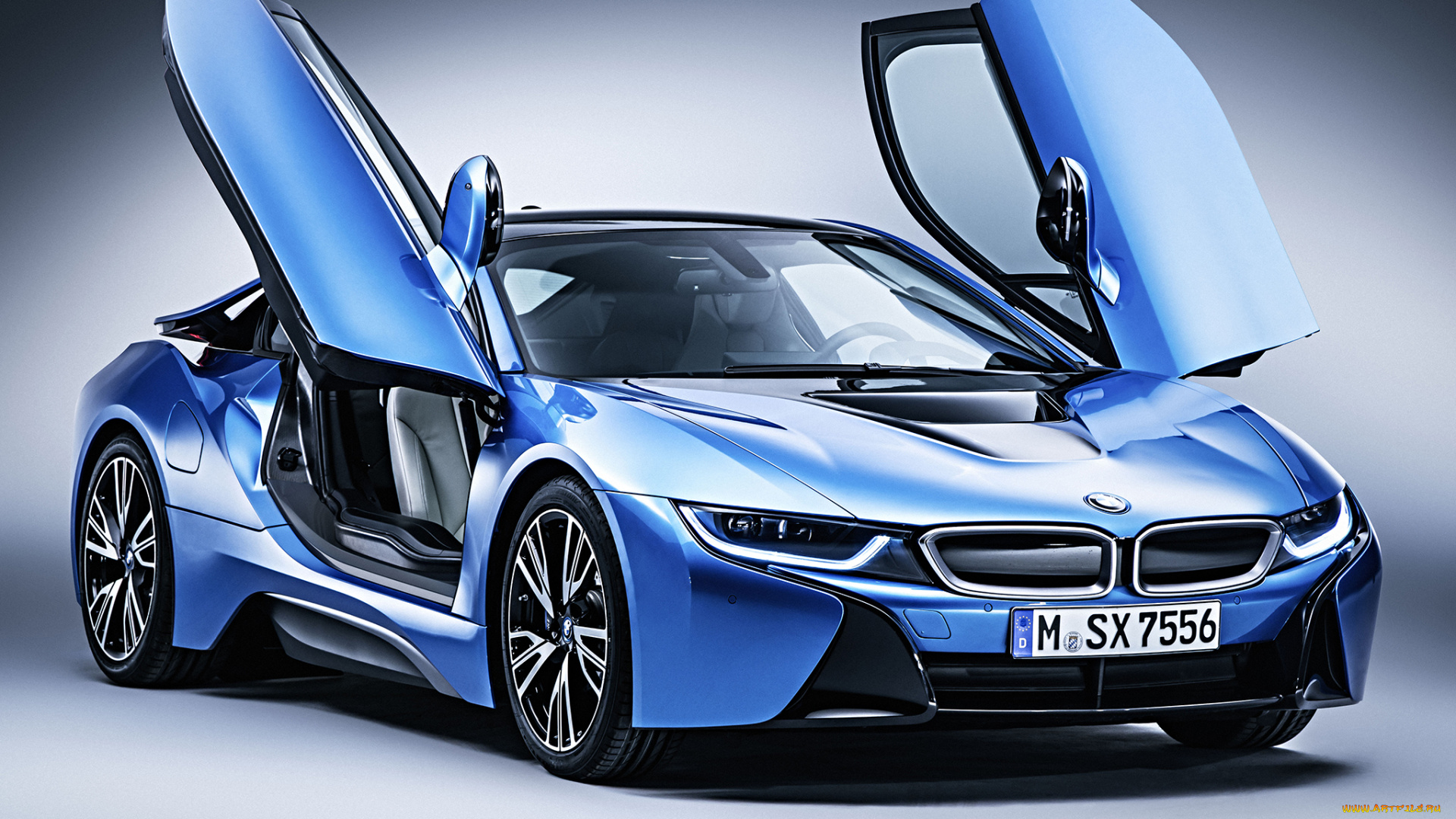 автомобили, bmw, impulse, pure, i8, 2014г, синий, package