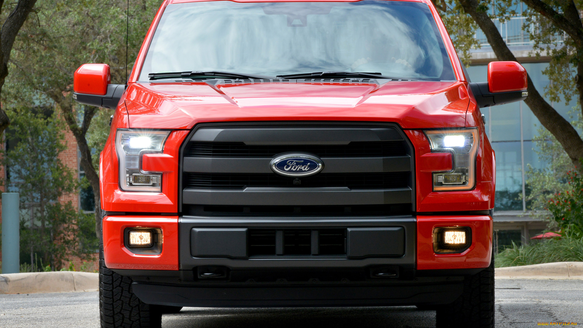 автомобили, ford, supercrew, красный, xlt, 2014г, f-150