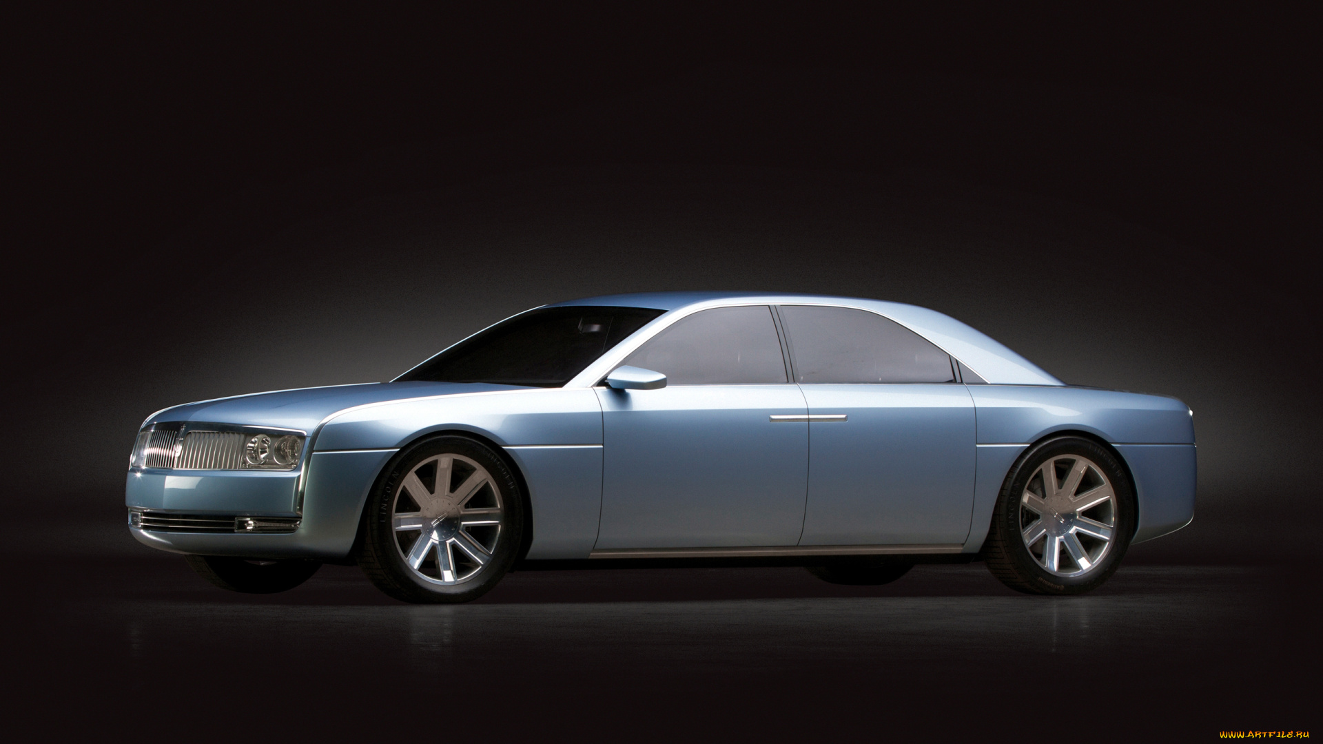 автомобили, lincoln, 2002г, concept, continental, серый