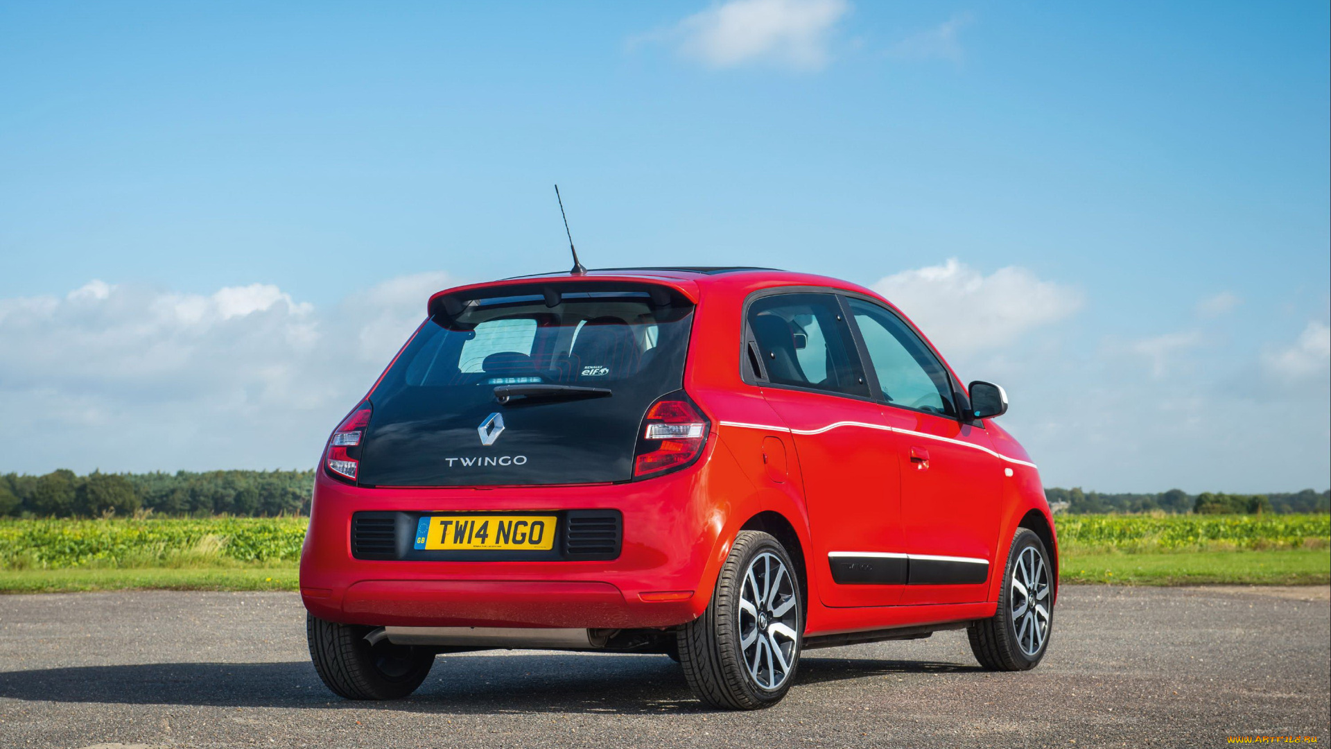 автомобили, renault, twingo, красный, 2014г, uk-spec, dynamique