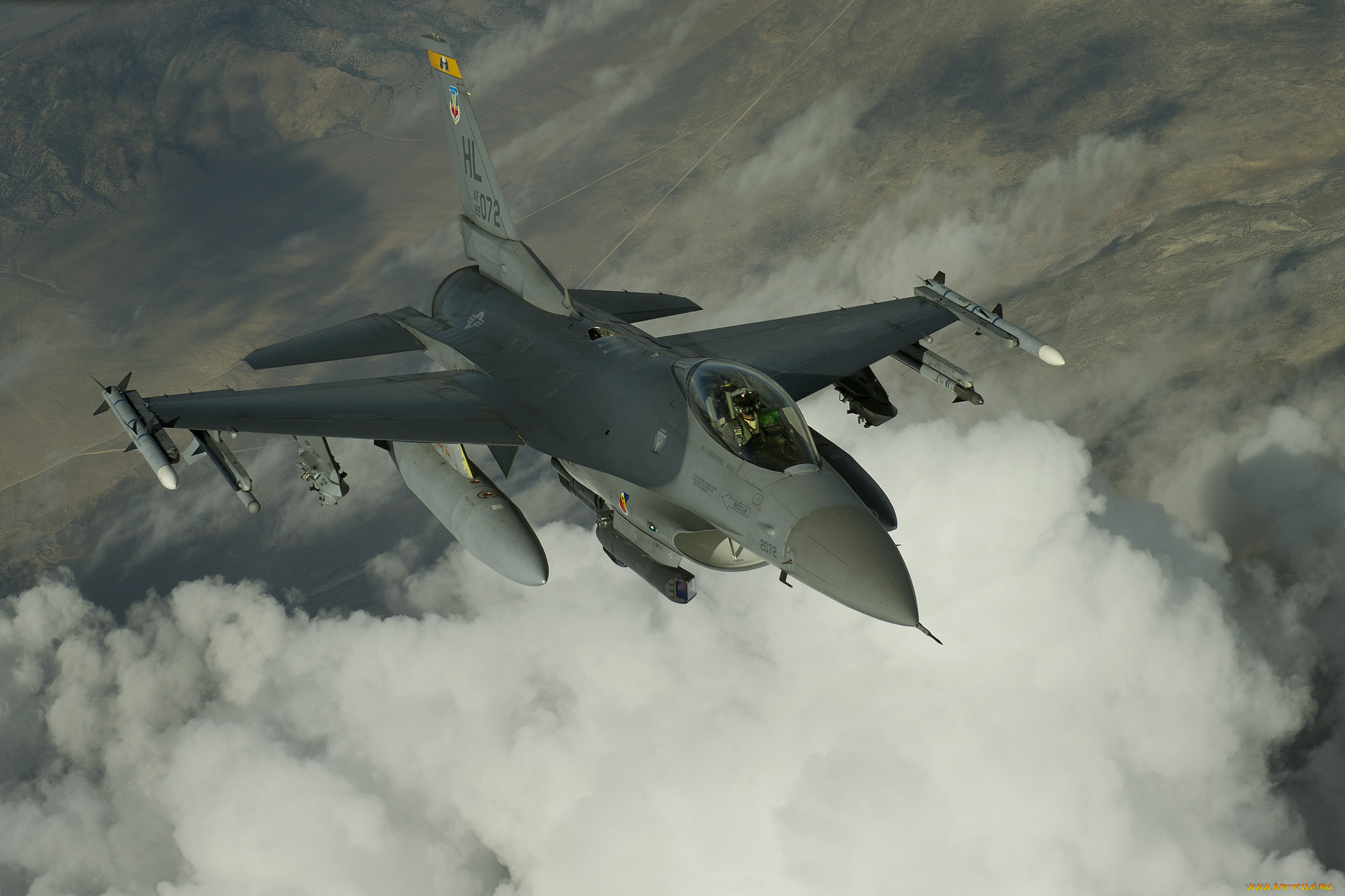 авиация, боевые, самолёты, f-16, fighting, falcon, файтинг, фалкон, истребитель, полёт, облака
