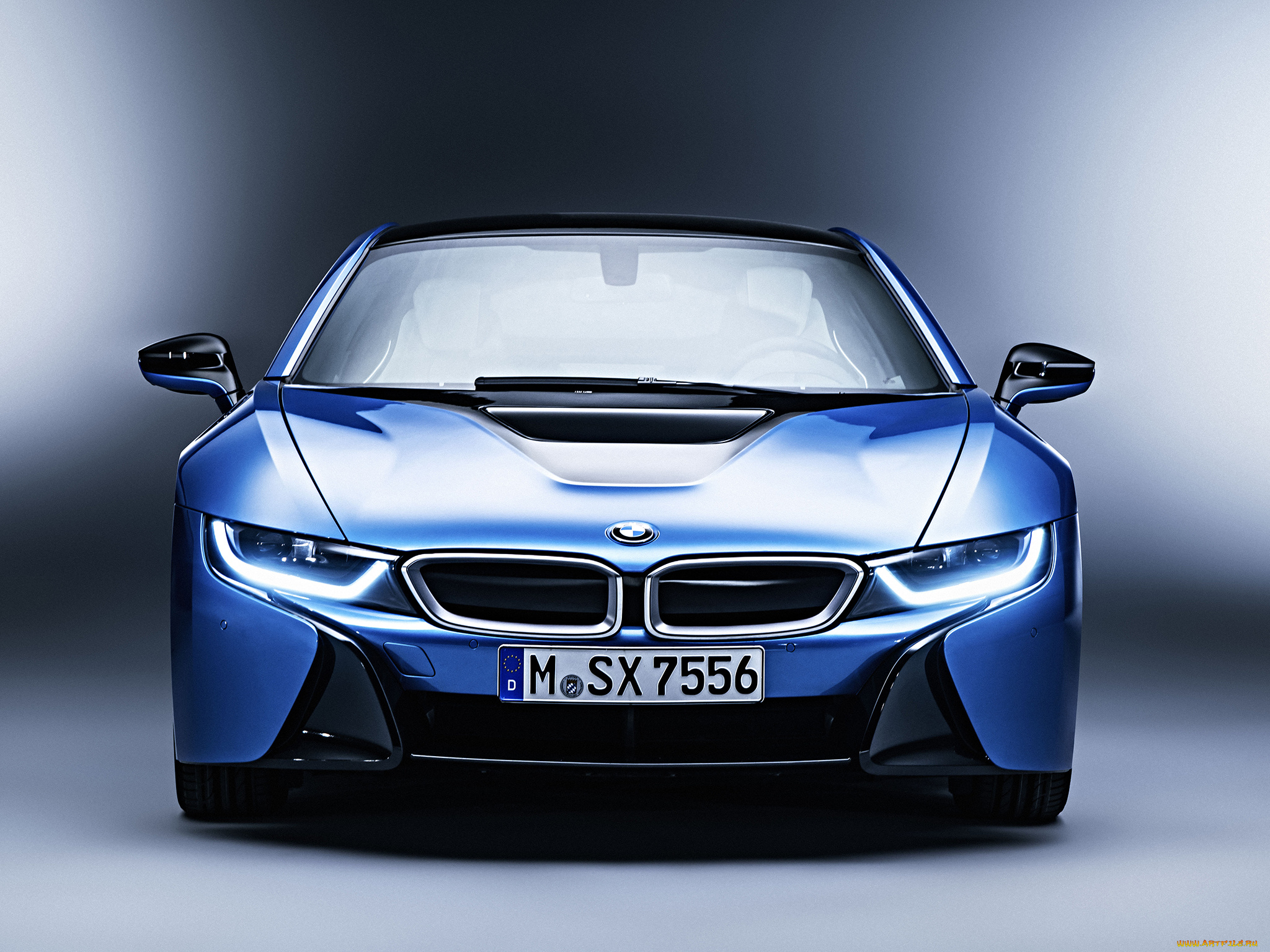 автомобили, bmw, impulse, package, 2014г, pure, i8, синий