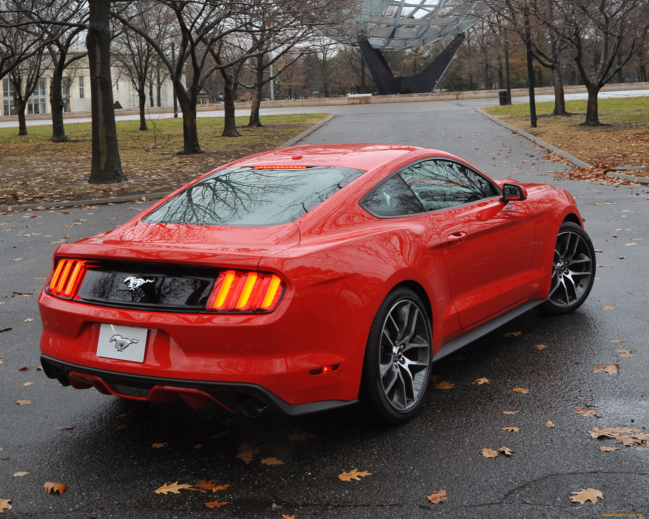 автомобили, mustang, ford, 2015г, красный, coupe