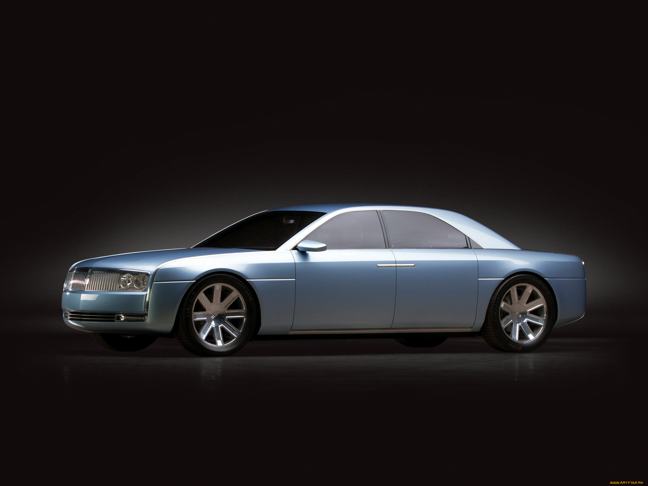 автомобили, lincoln, 2002г, concept, continental, серый