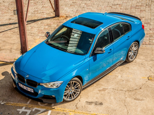 Картинка автомобили bmw 335i m performance edition f30 2014г синий