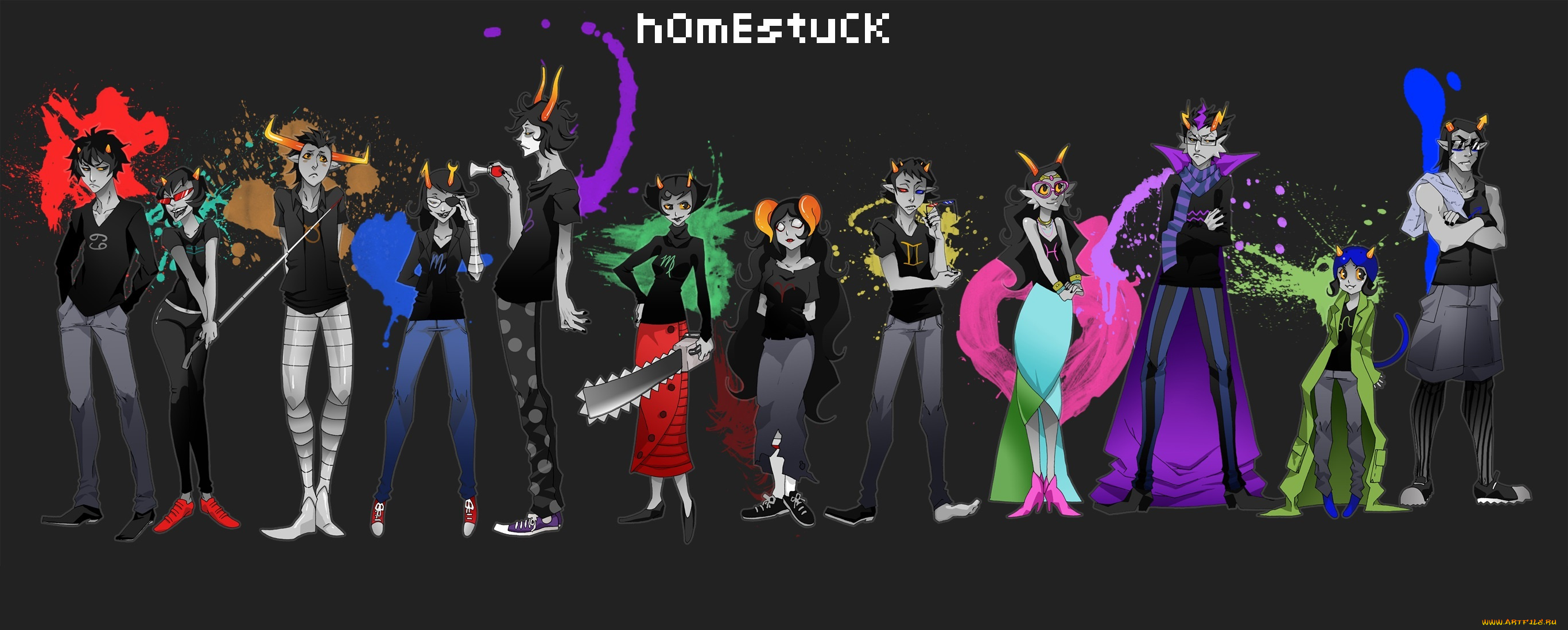 аниме, homestuck, персонажи