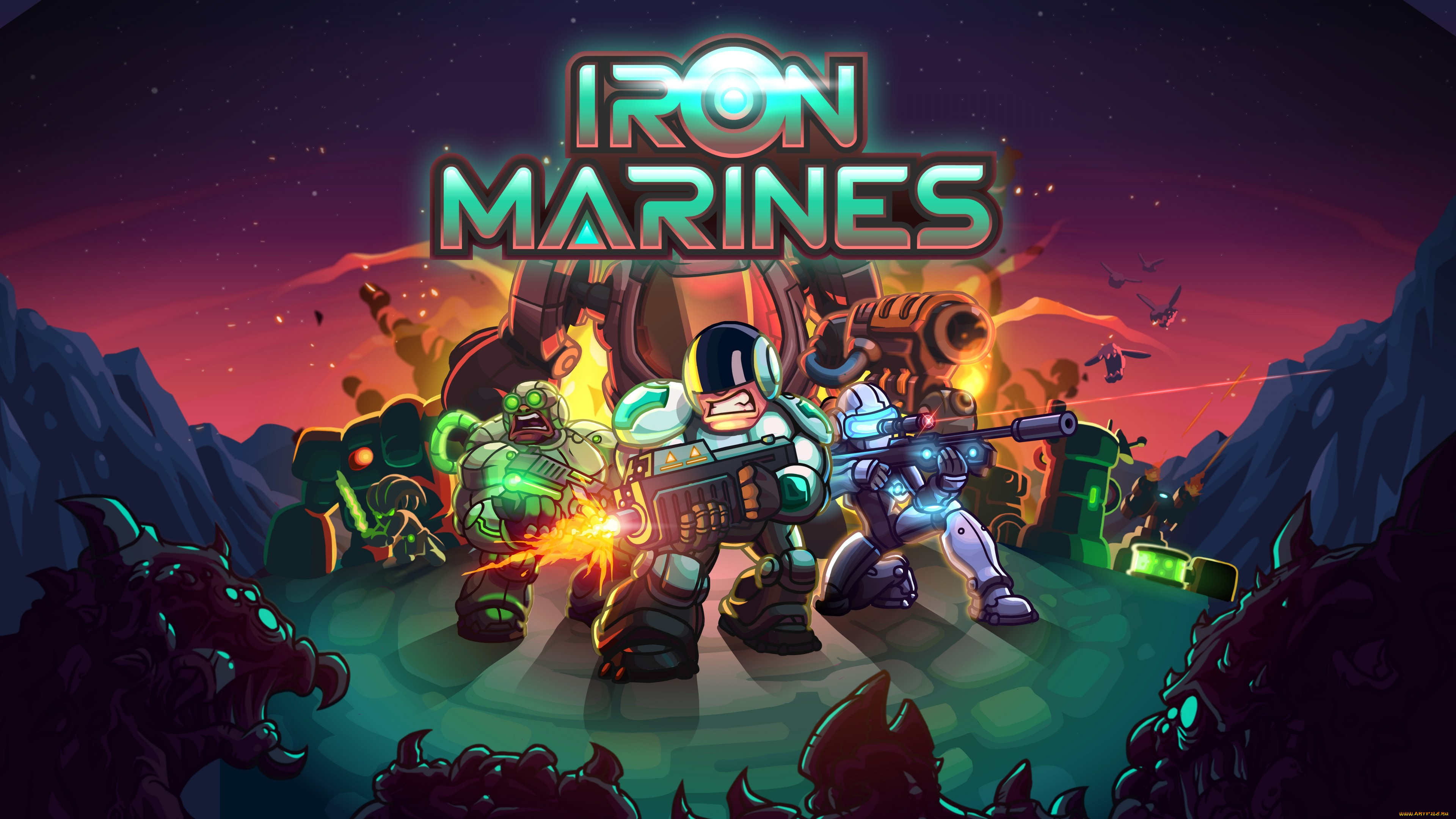 iron, marines, видео, игры, стратегия, мобильная, iron, marines