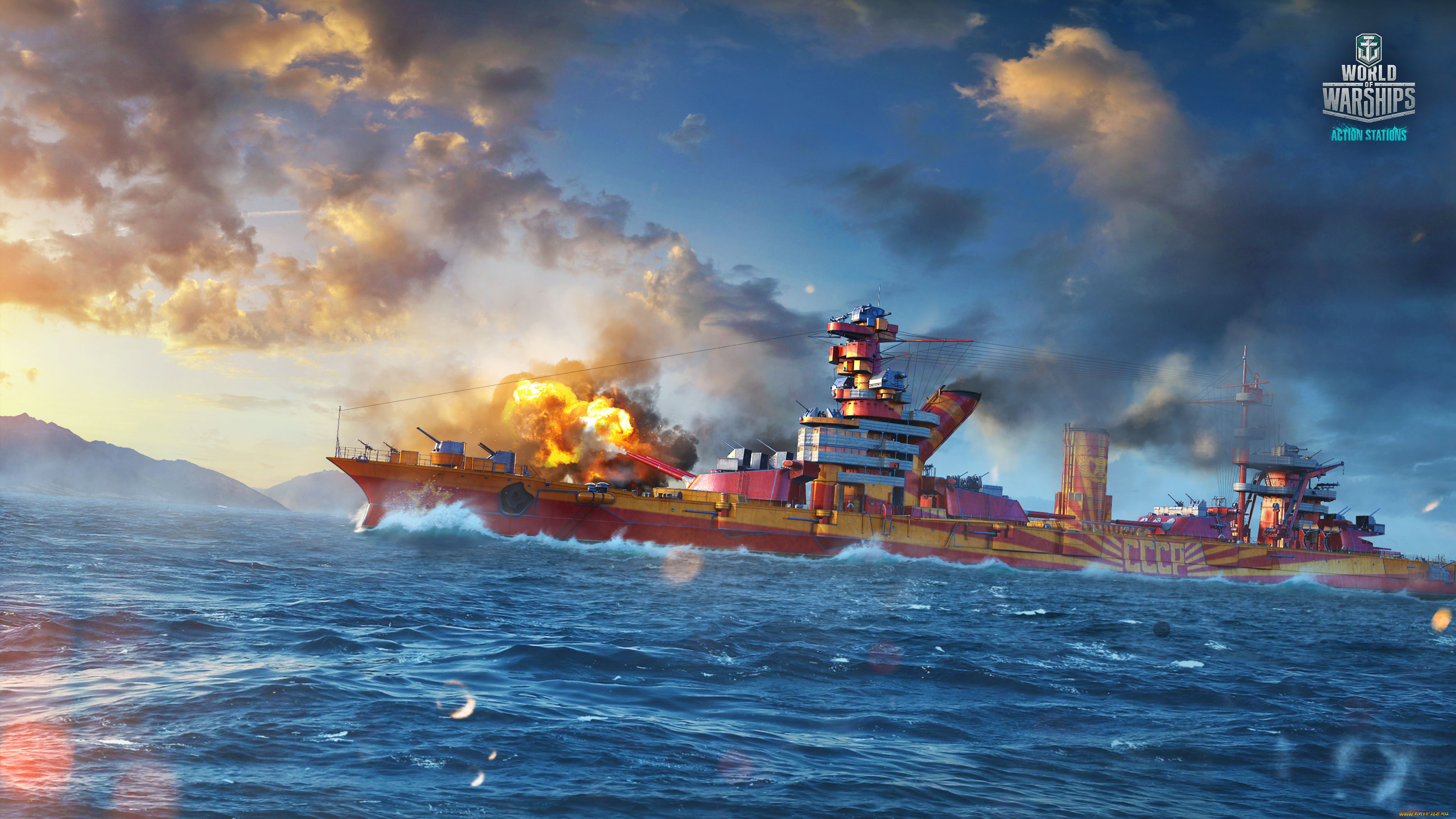 видео, игры, world, of, warships, онлайн, action, симулятор, world, of, warships