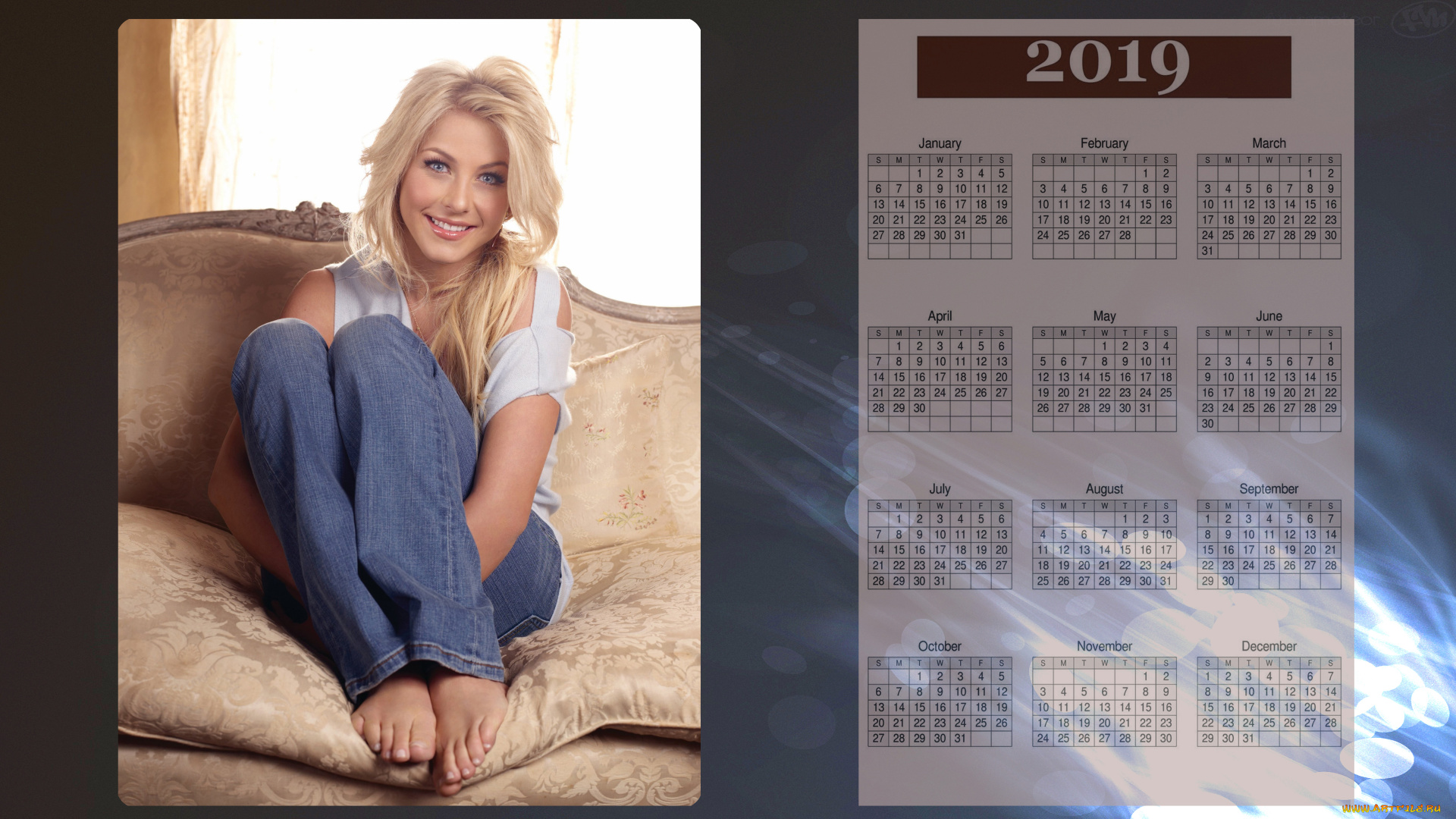 календари, девушки, диван, улыбка, взгляд, женщина