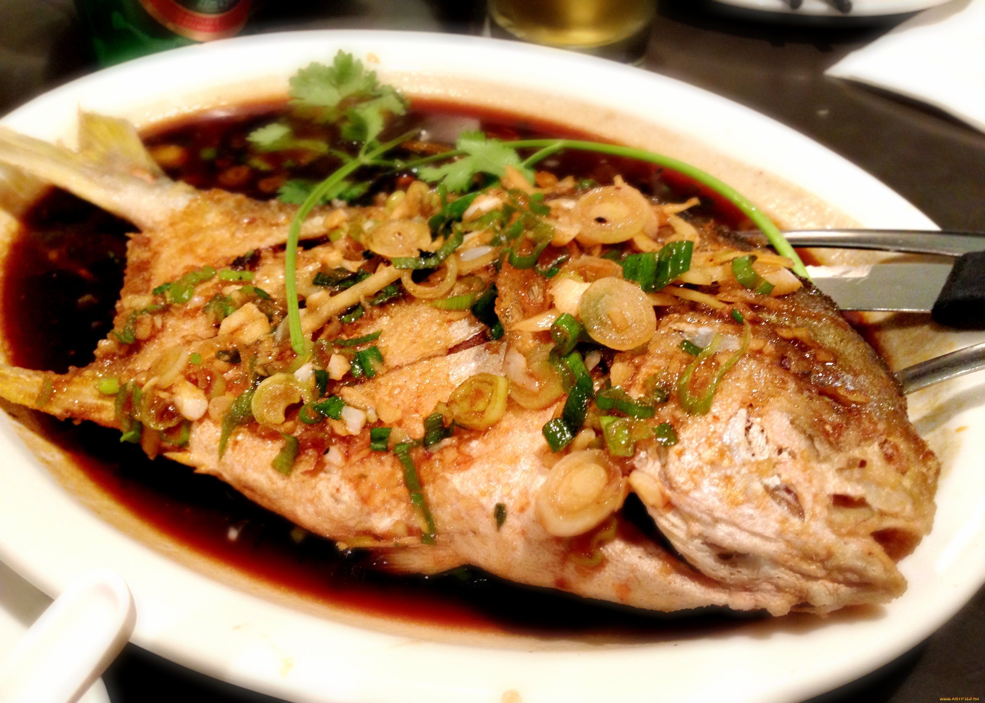 еда, рыбные, блюда, , с, морепродуктами, кухня, вьетнамская