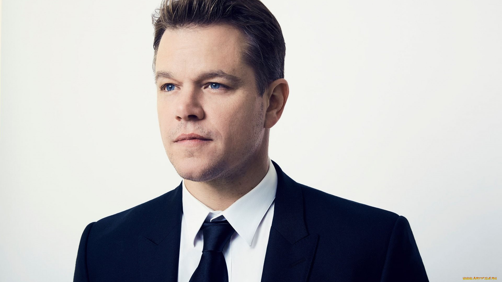 мужчины, matt, damon, пиджак, галстук