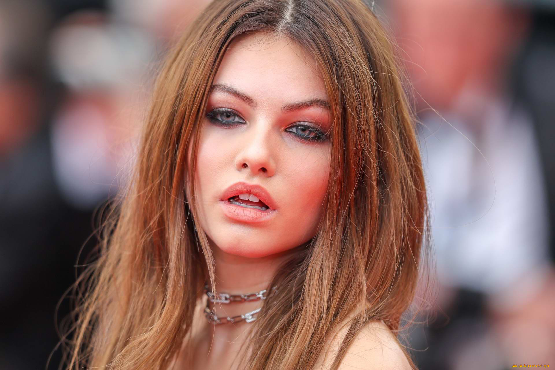 thylane, blondeau, девушки, thylane, blondeau, портрет, лицо, шатенка, девушка, модель, актриса, франция, француженка, красотка, сексуальная, поза, взгляд, макияж