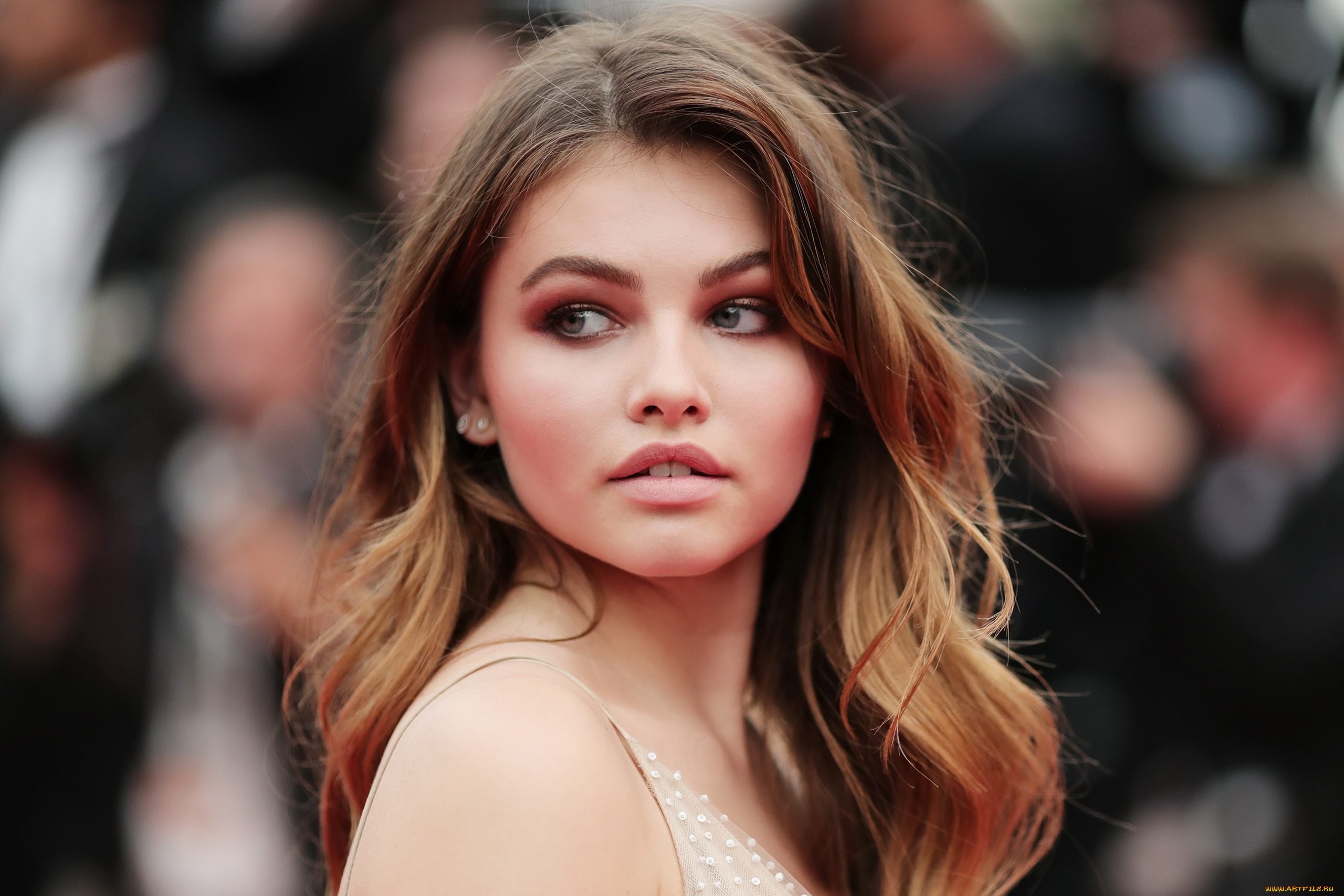 thylane, blondeau, девушки, thylane, blondeau, портрет, лицо, шатенка, девушка, модель, актриса, франция, француженка, красотка, сексуальная, поза, взгляд, макияж