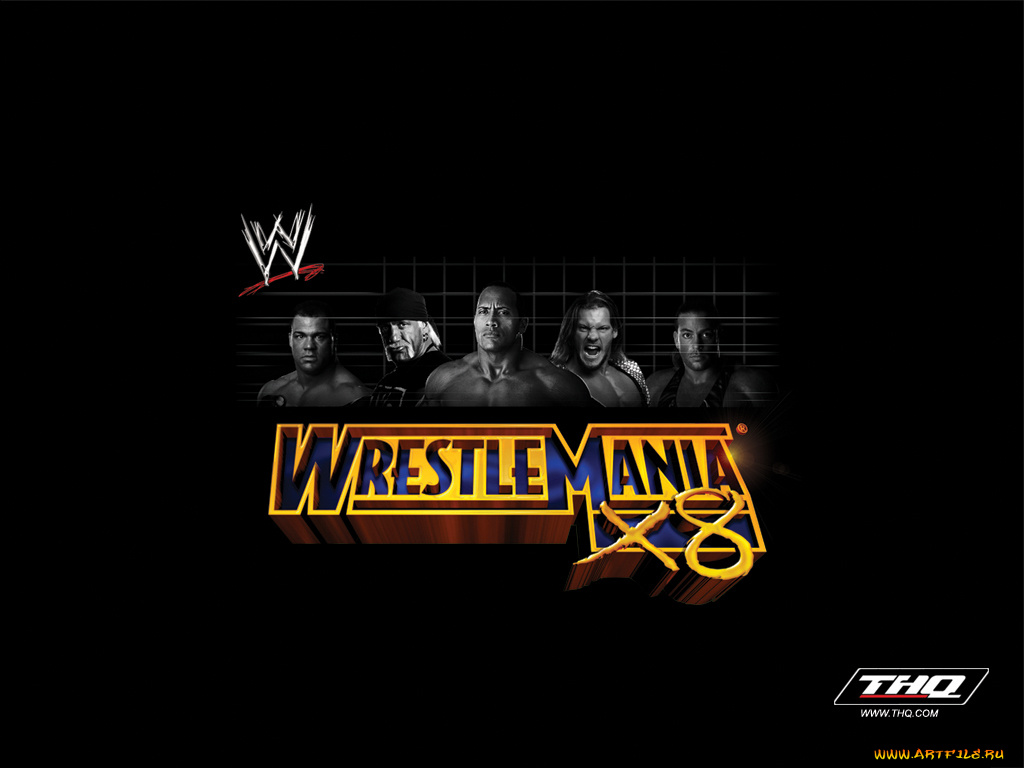 видео, игры, wwe, wrestlemania, x8