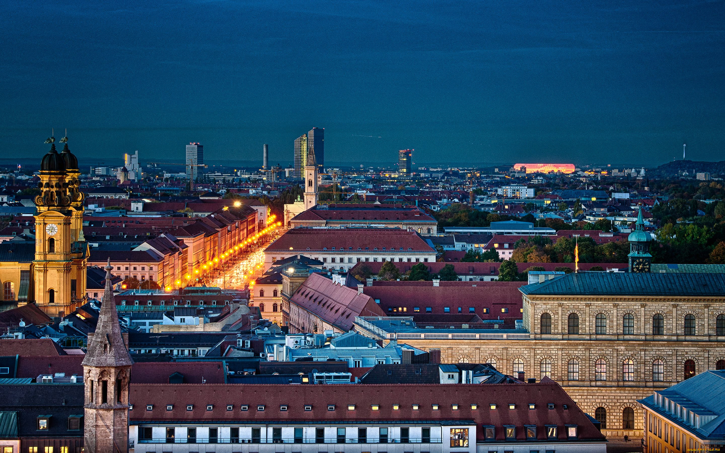 munich, bavaria, germany, города, панорамы, здания, крыши, германия, бавария, мюнхен