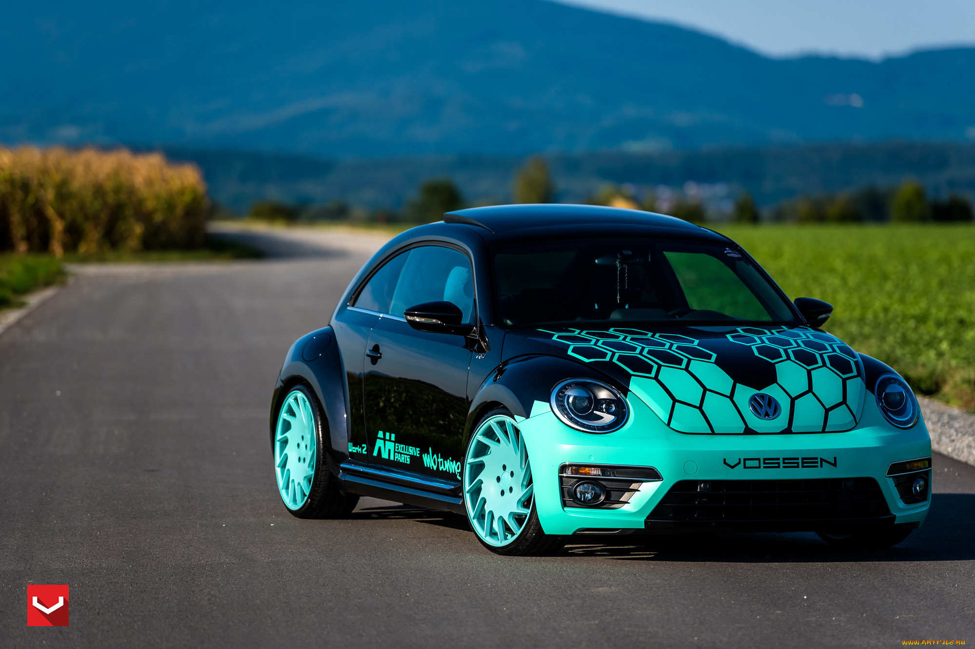 автомобили, volkswagen, beetle, vossen, wheels, auto, диски, машина, авто