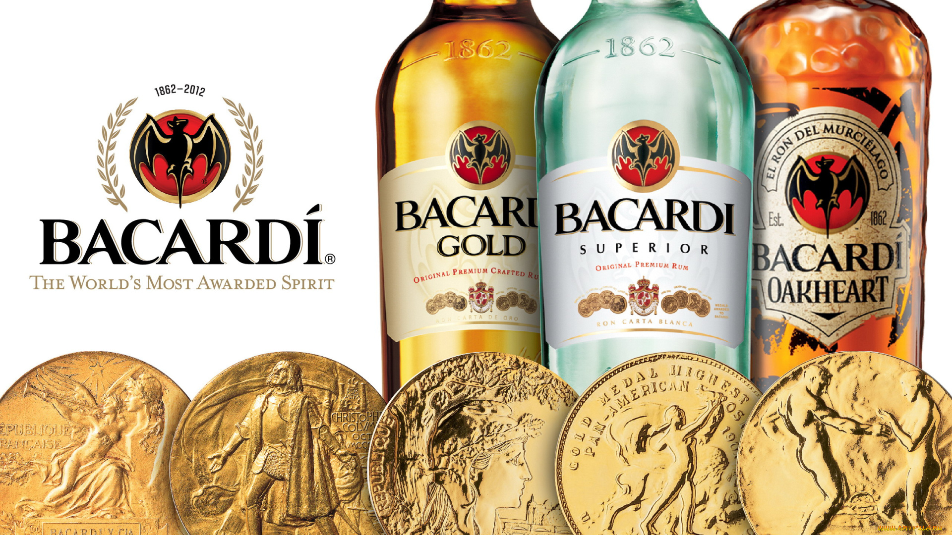 бренды, bacardi, медали