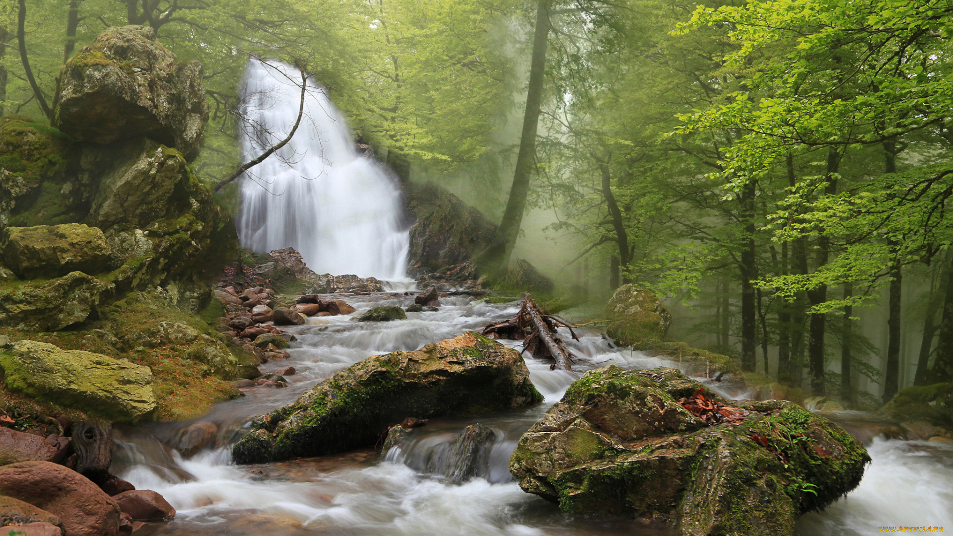 природа, водопады, простор