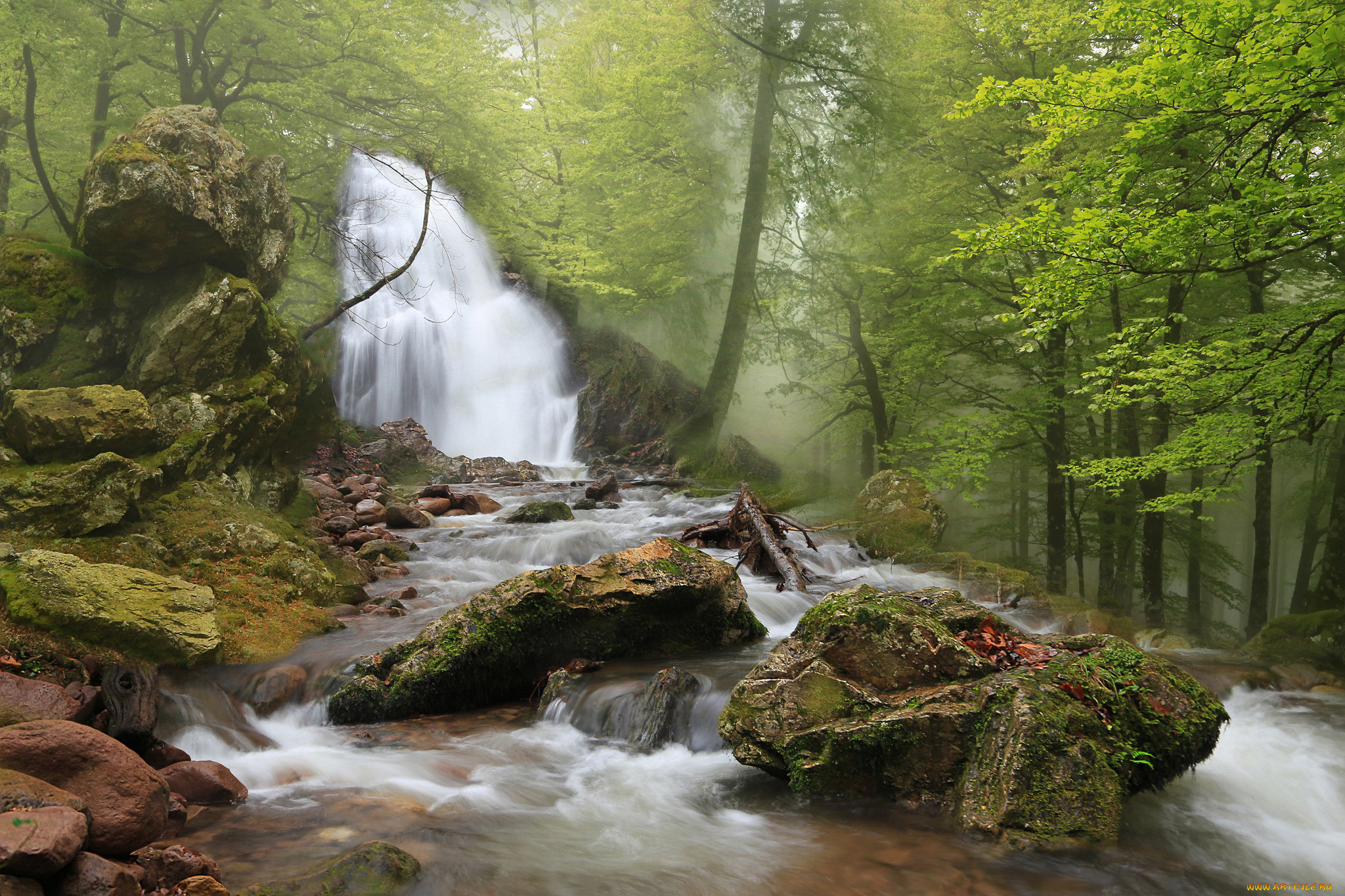 природа, водопады, простор