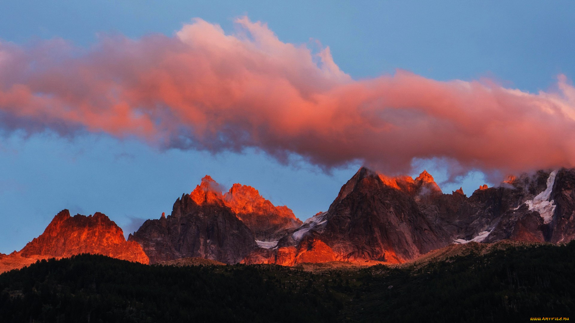 chamonix-mont-blanc, france, природа, горы