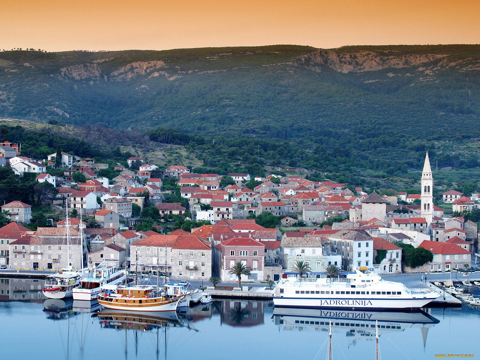 jelsa, hvar, croatia, города, пейзажи