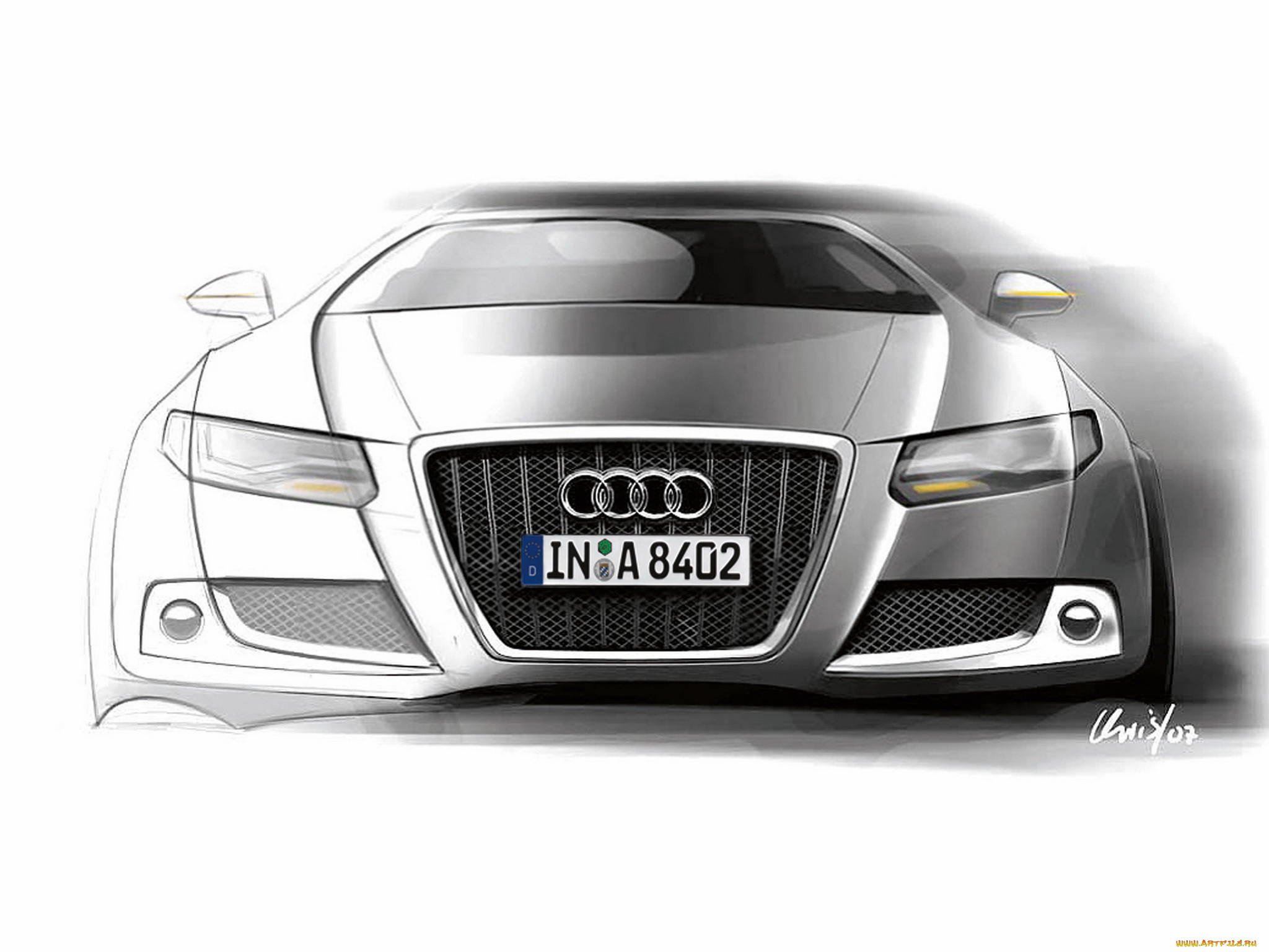 a8, 2011, автомобили, рисованные