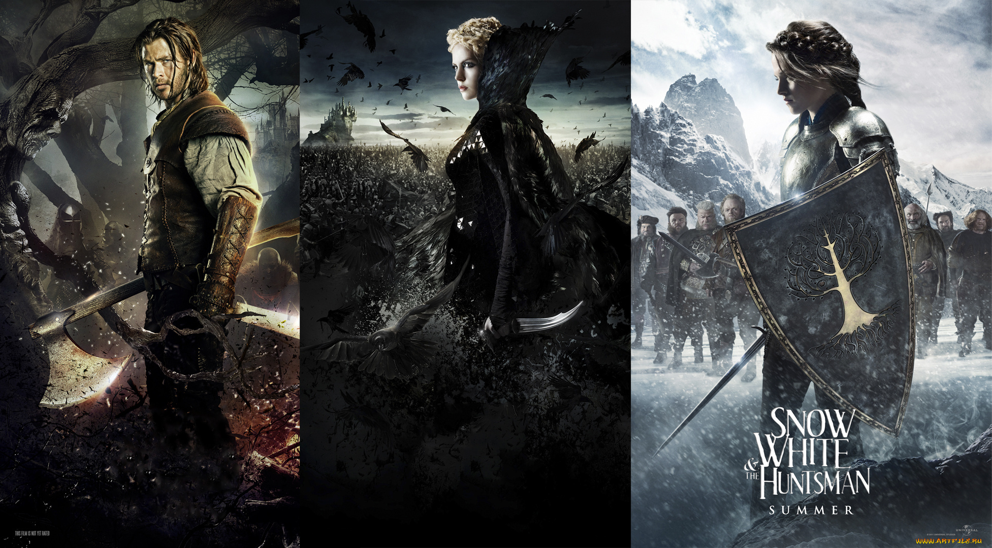 snow, white, and, the, huntsman, кино, фильмы, kristen, stewart, evil, queen, charlize, theron, chris, hemsworth