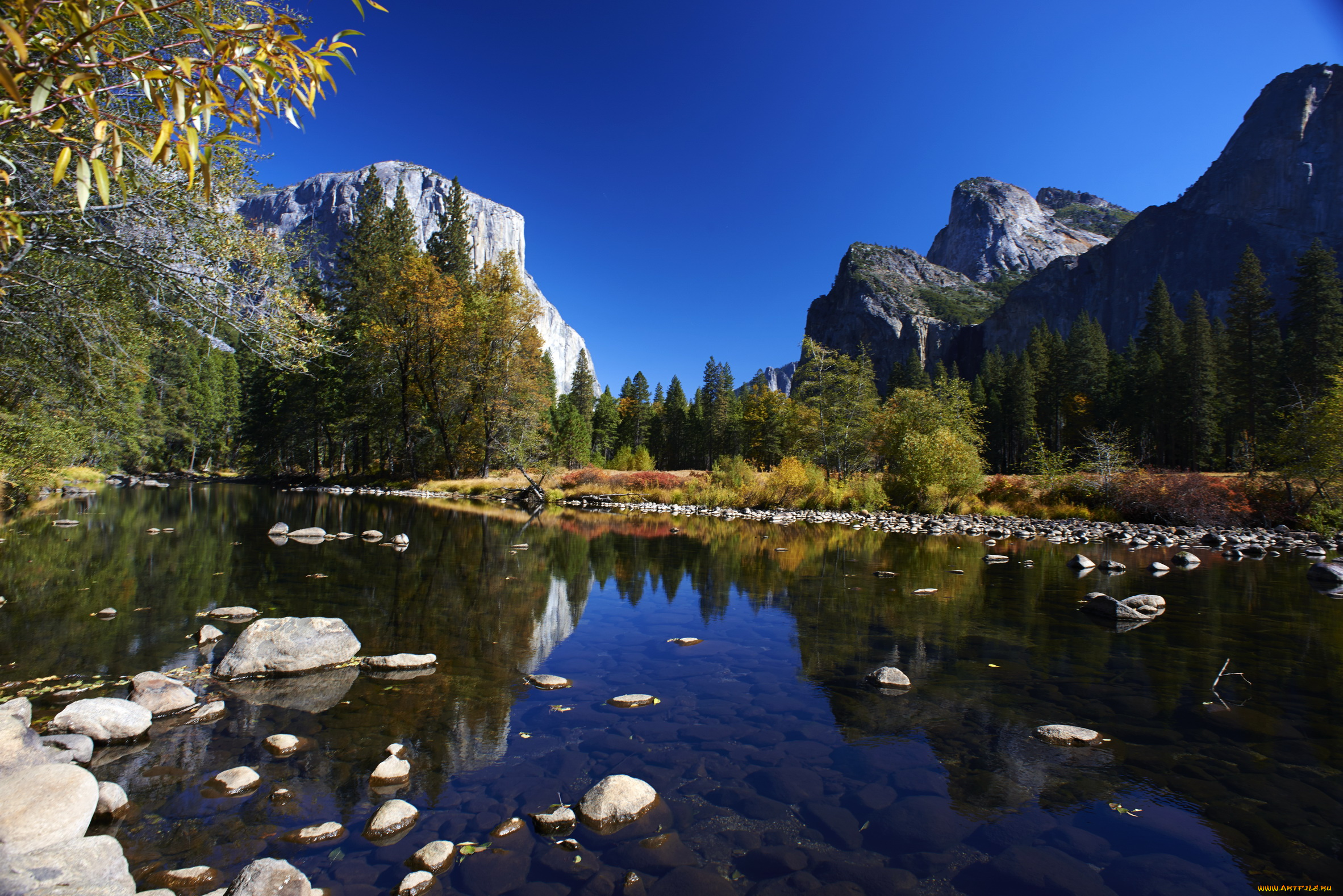 природа, реки, озера, калифорния, йосемити